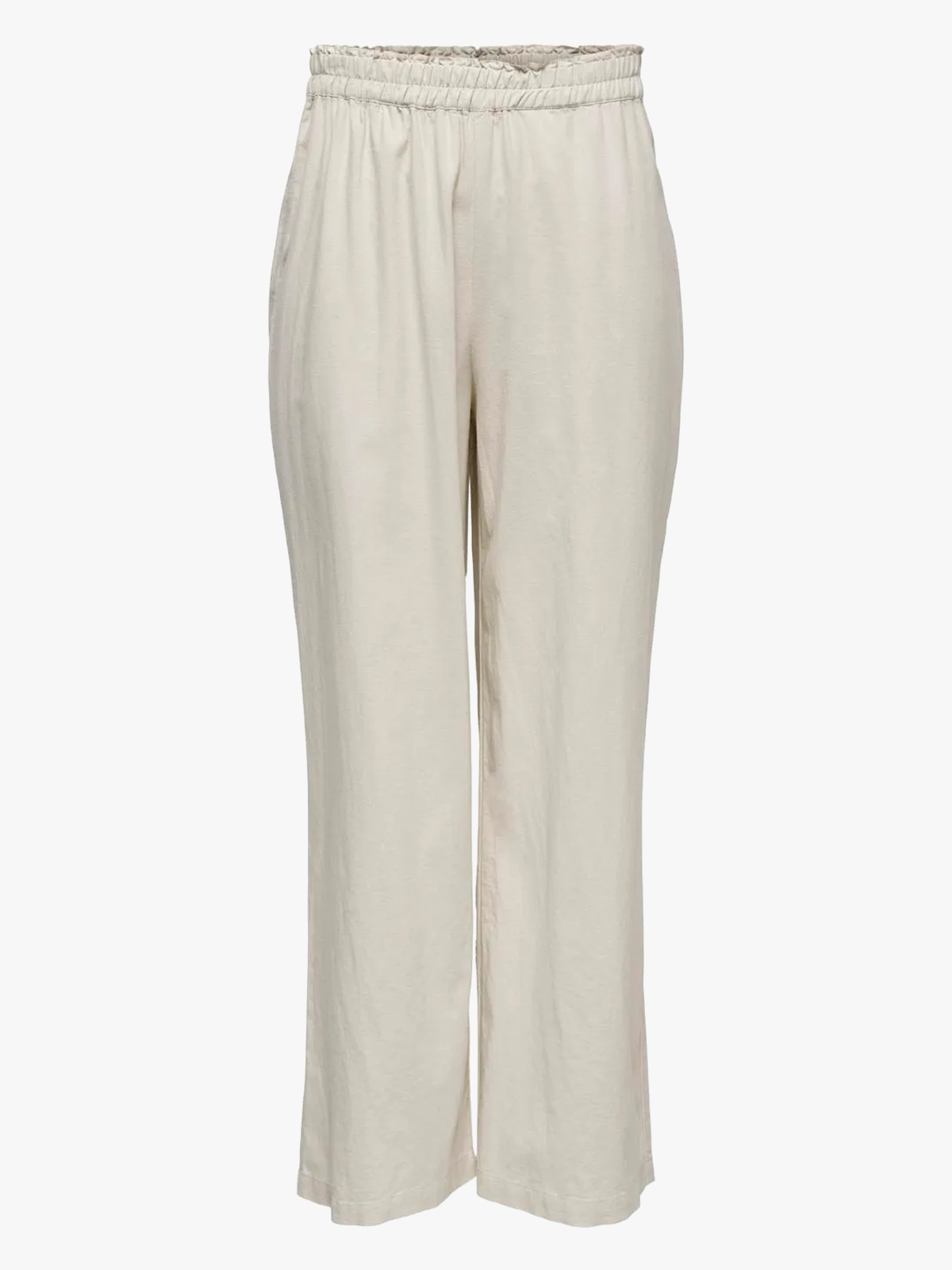 Only Tokyo Life High Waist Linen Blend Pant Moonbeam