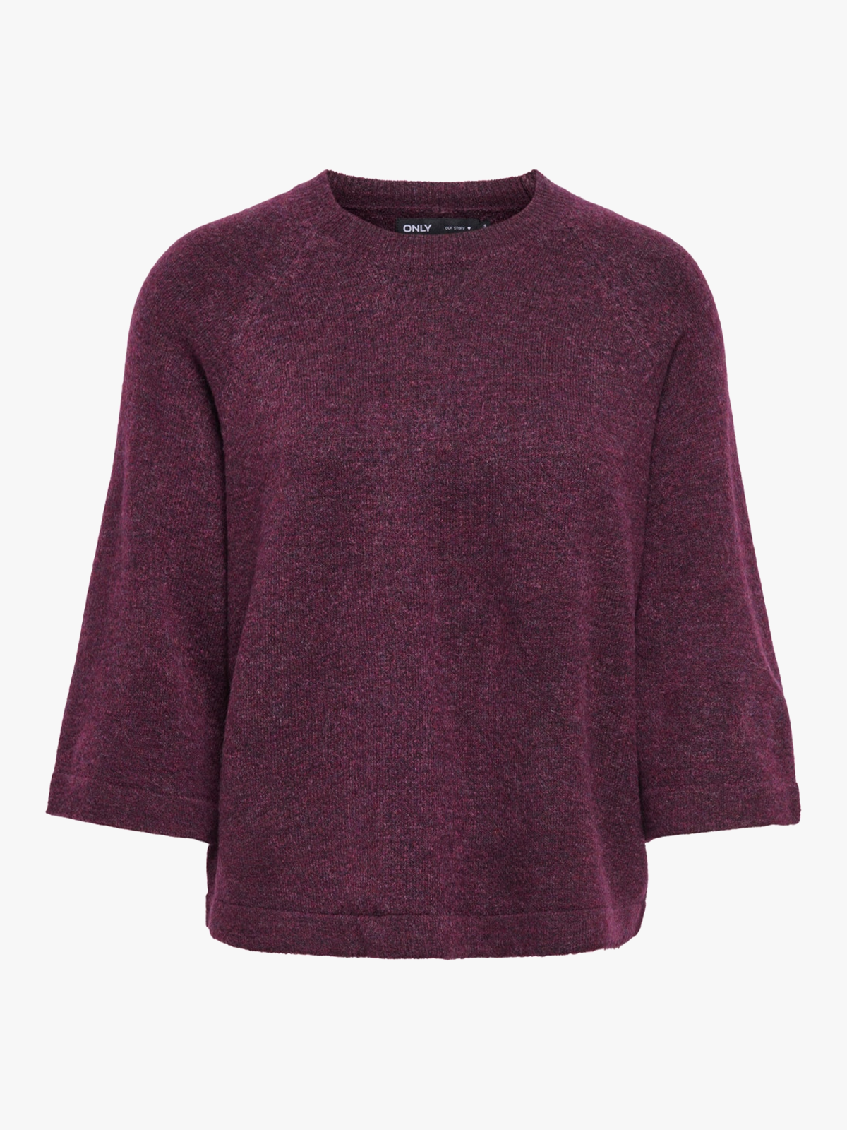 Only Simoni 3/4 Pullover Knit Mauve Wine