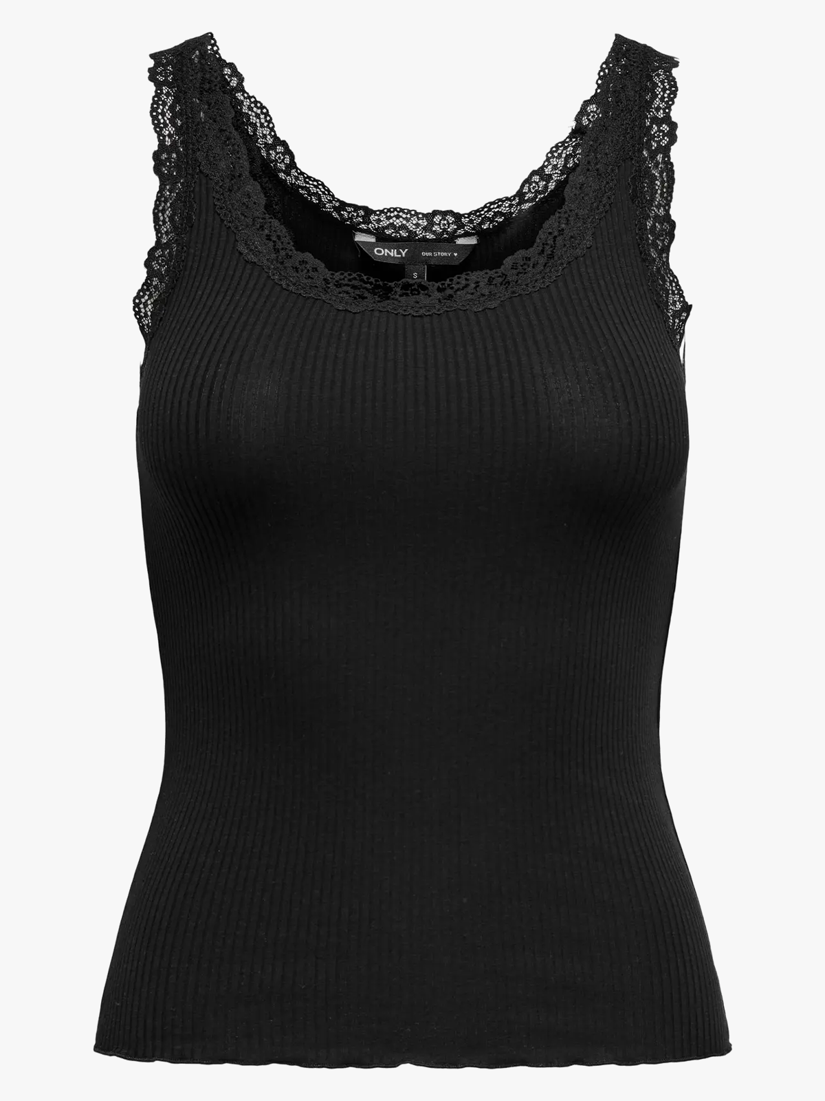 Only Sara Sharai Lace Tank Top Black