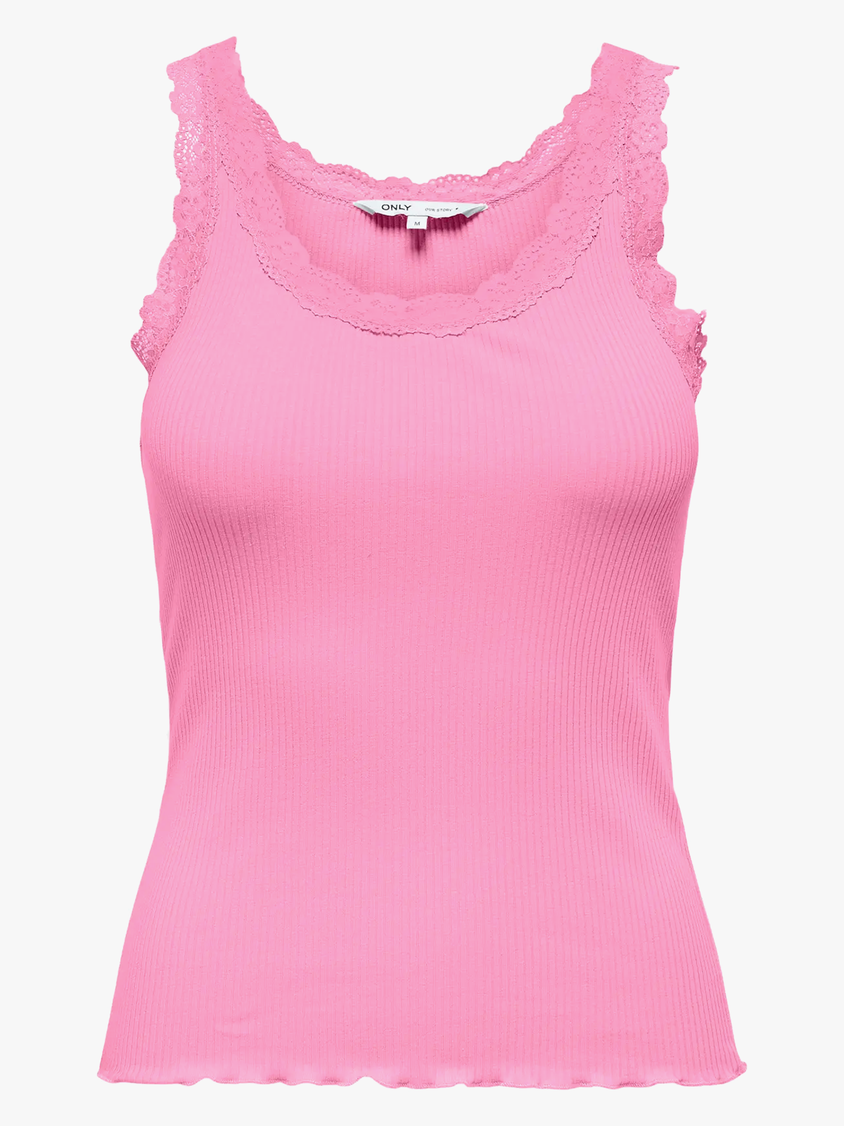 Only Sara Sharai Lace Tank Top Begonia Pink