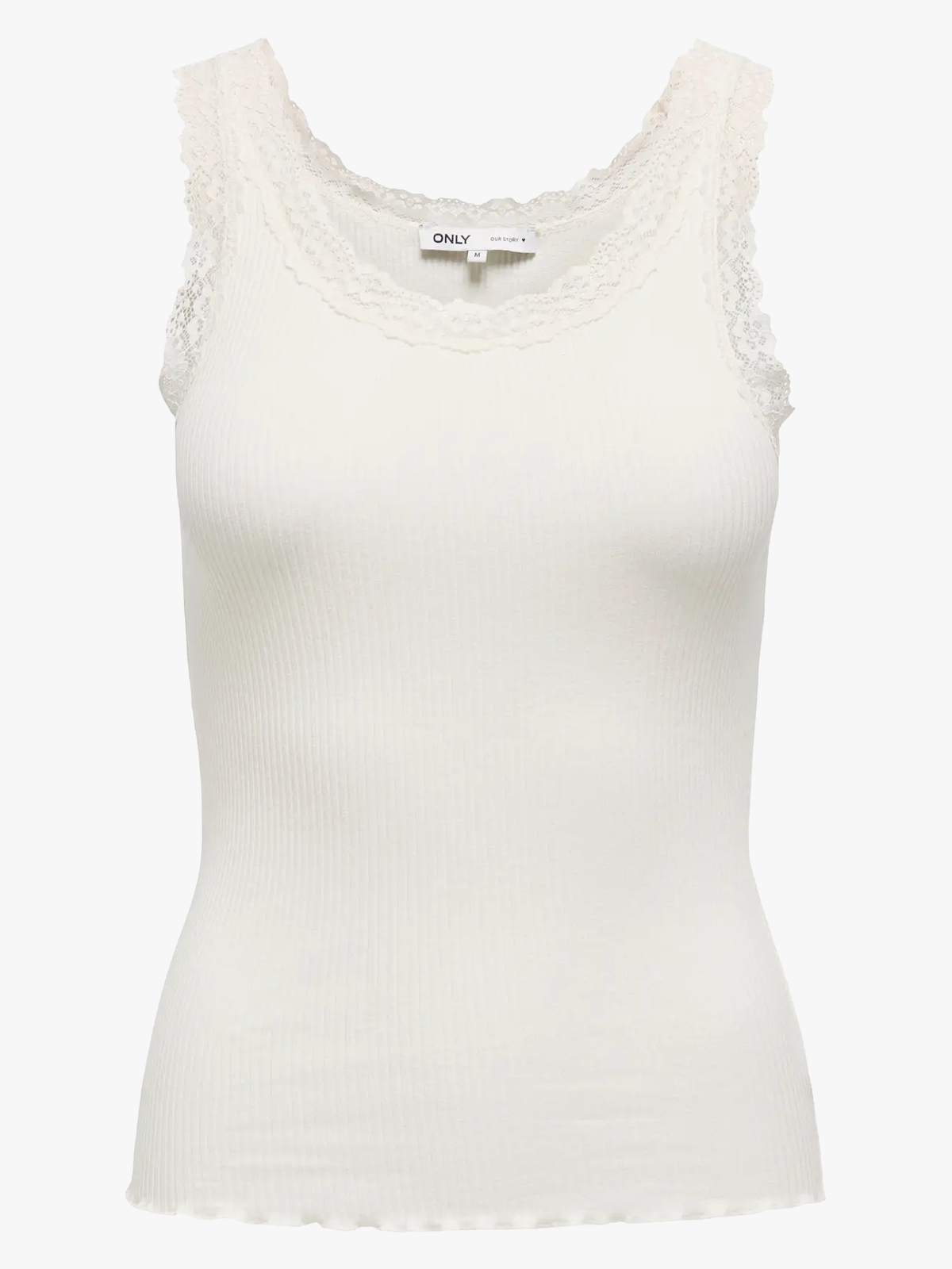 Only Sara Sharai Lace Tank Top Cloud Dancer