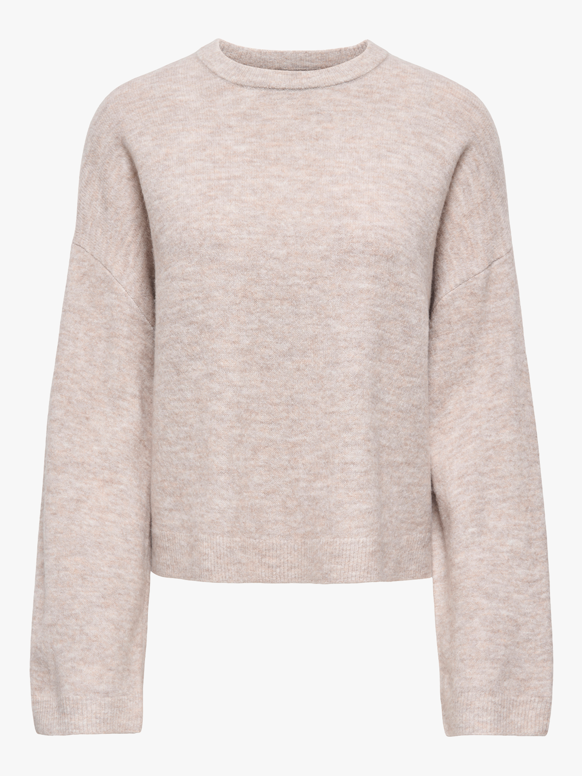 Only Simoni Long Sleeve O-Neck Pullover Pumice Stone