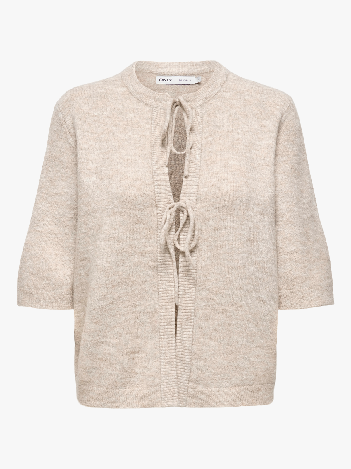 Only Simoni 2/4 Bow Cardigan Pumice Stone