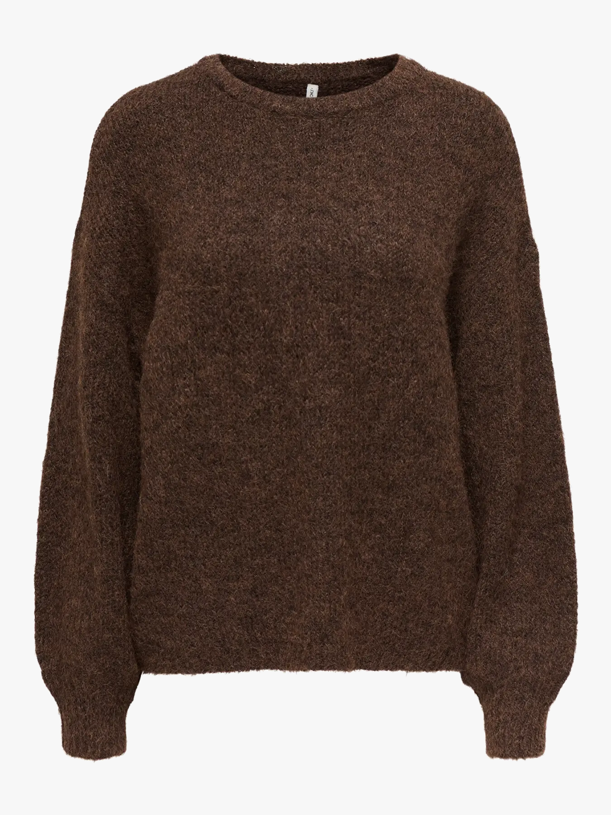 Only Nellie Long Sleeve O-Neck Knit Coffee Bean Melange