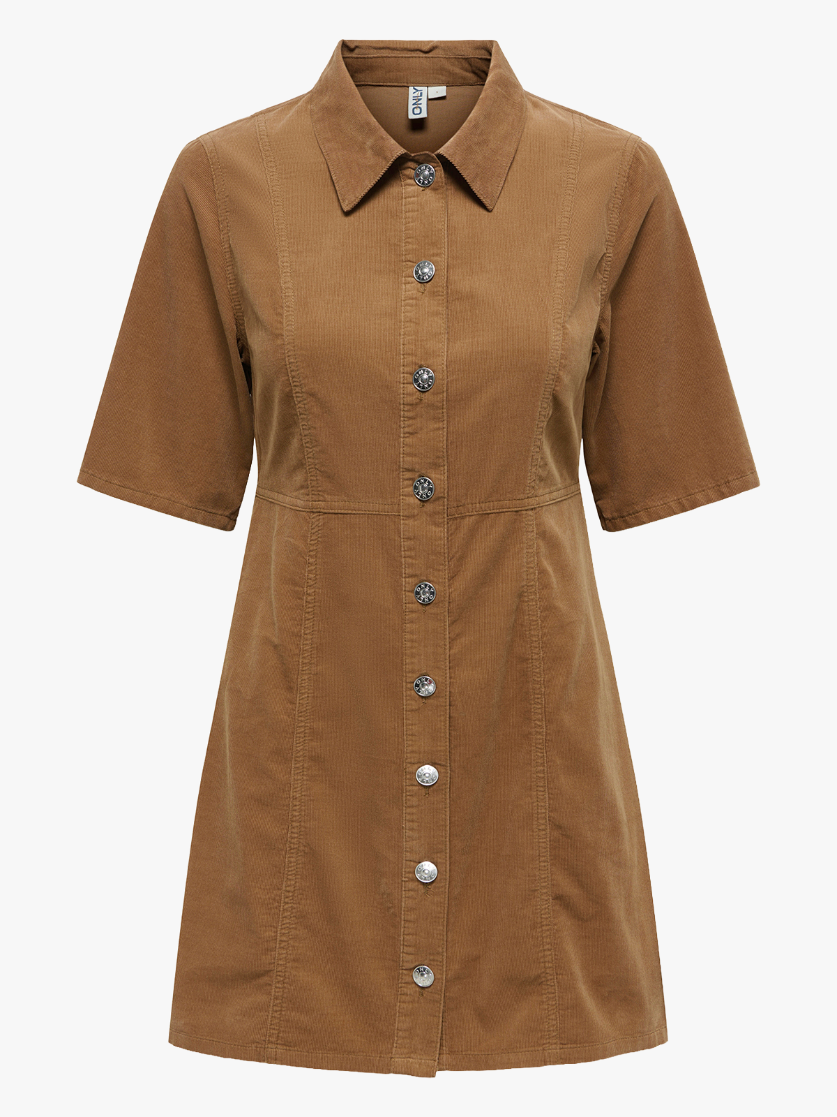Only Aime 2/4 Short Cord Button Dress Bison