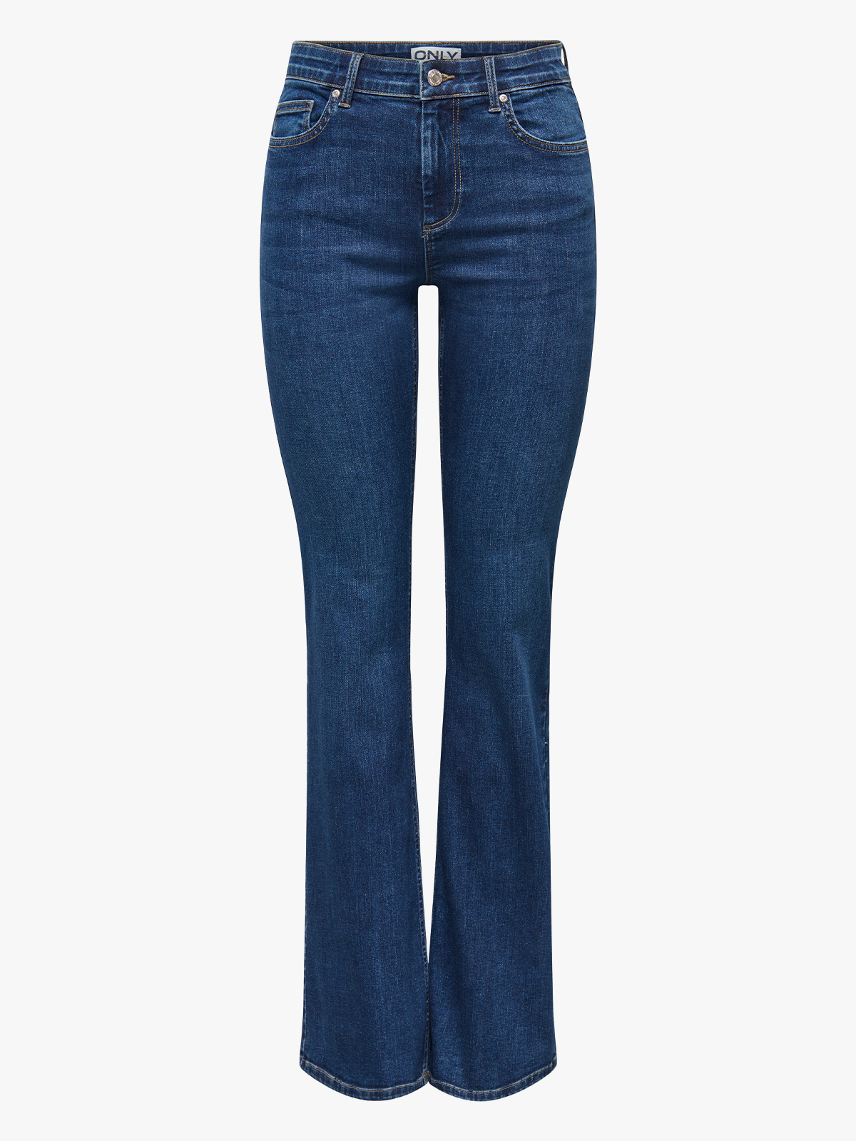 Only Blush Mid Regular Waist Denim Dark Blue Denim