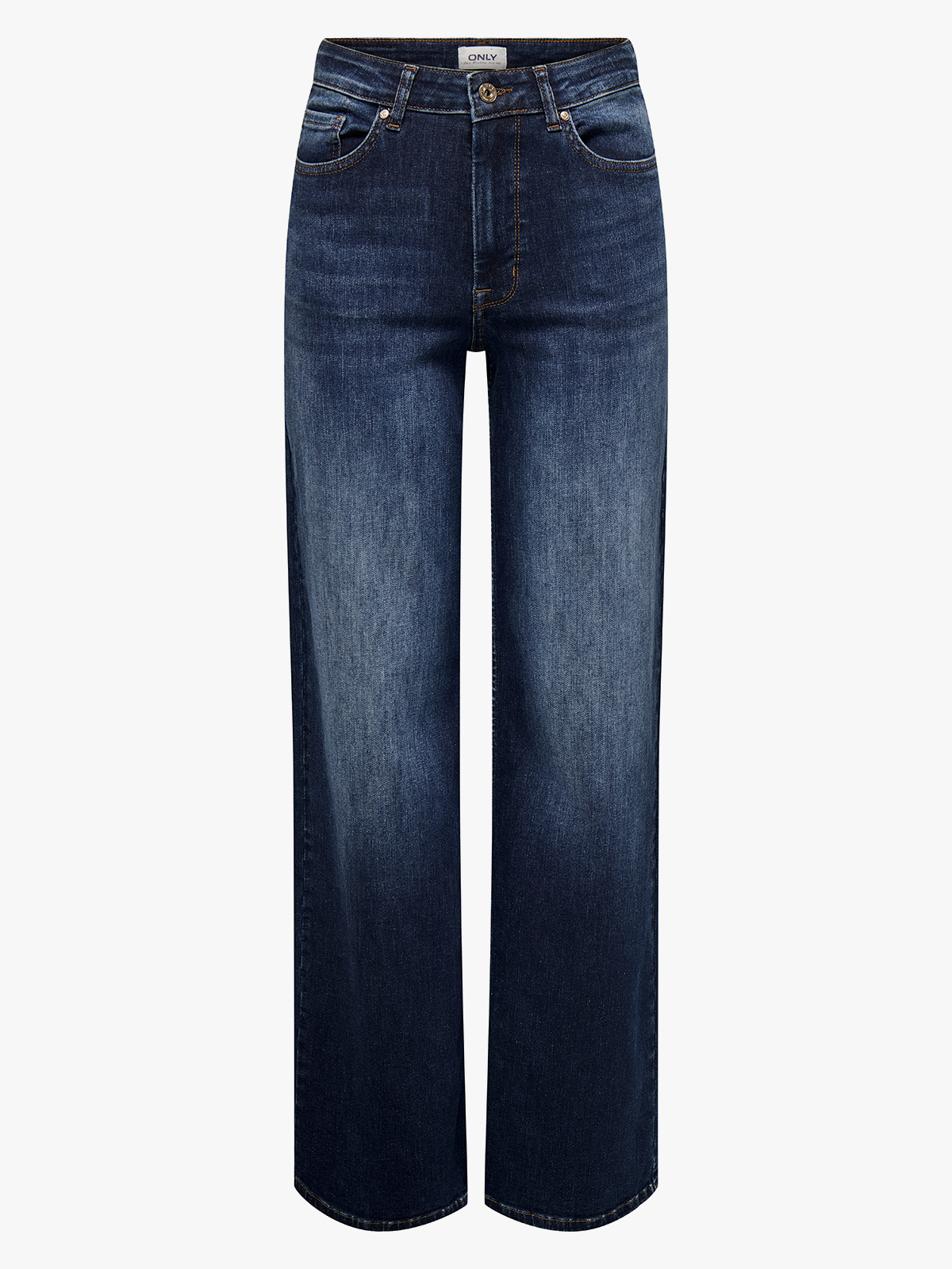 Only Madison Blush High Waist Wide Denim Dark Blue Denim