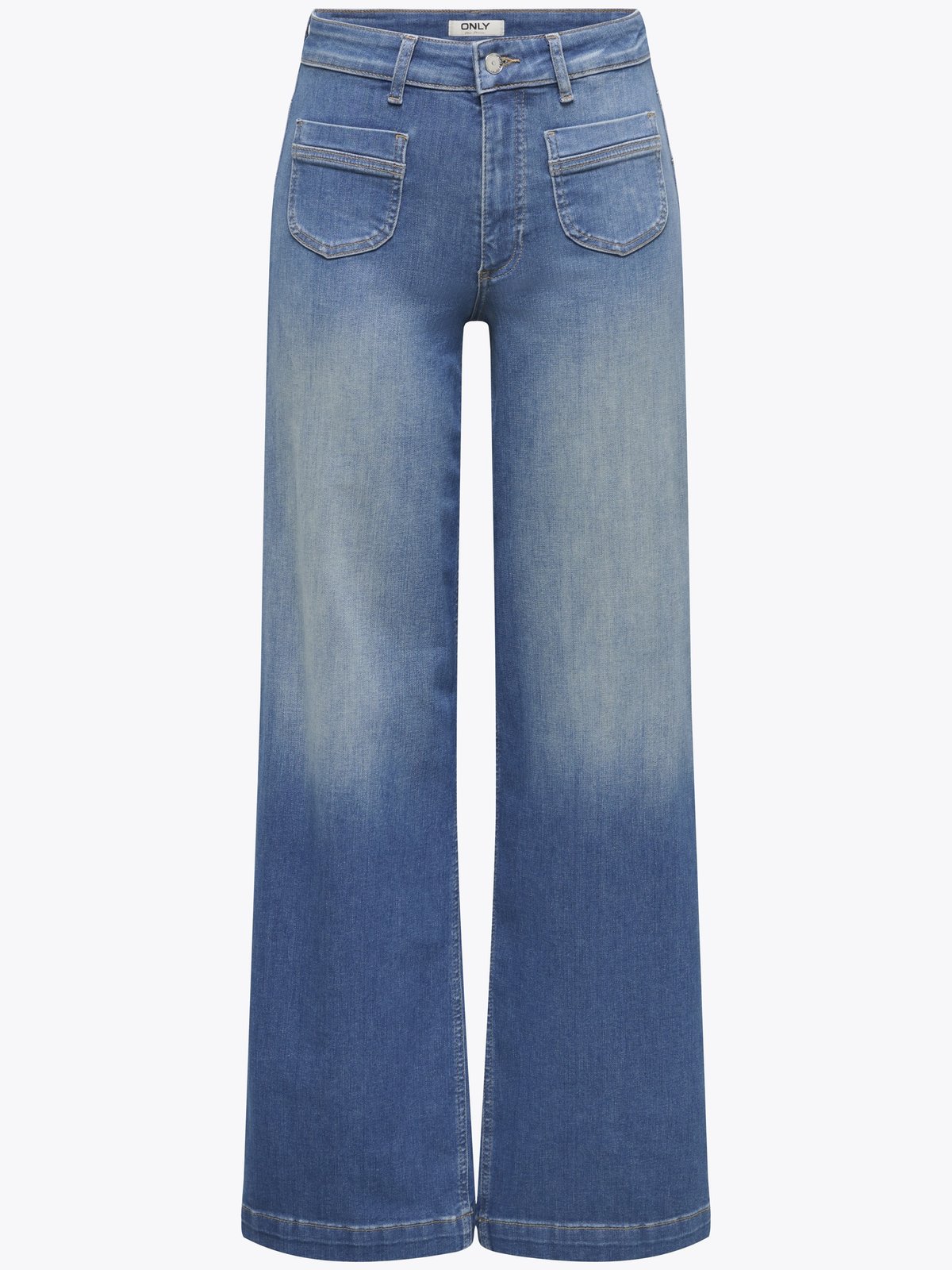 Only Madison Blush High Waist Wide Denim Medium Blue Denim