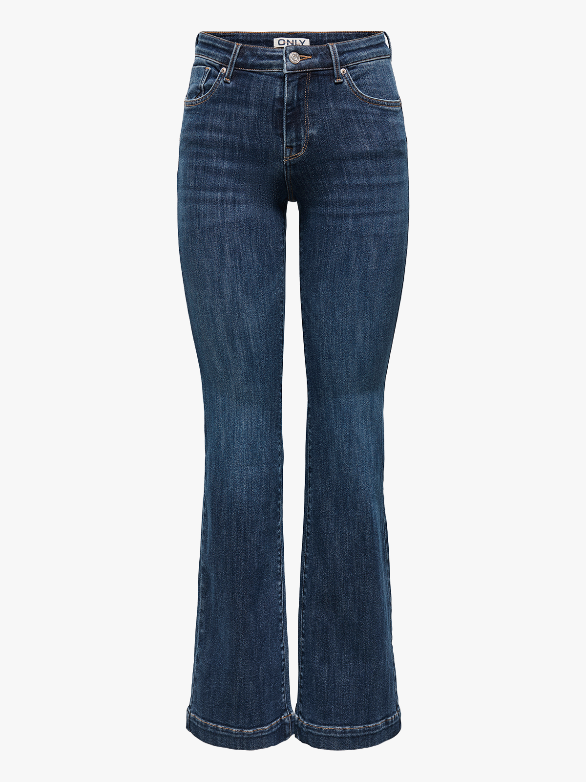 Only Power Mid Pushup Dark Blue Denim