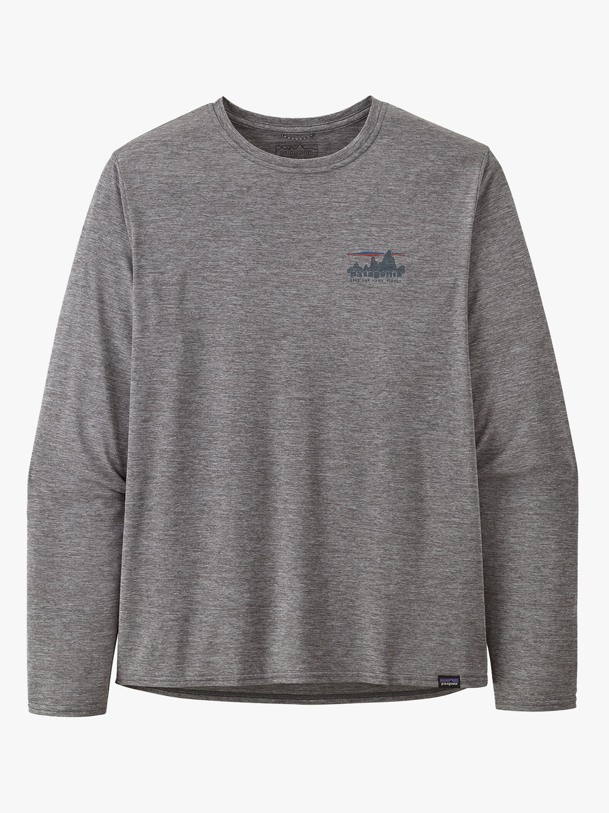 Patagonia Long Sleeve Cap Cool Daily Graphic Shirt '73 Skyline: Feather Grey