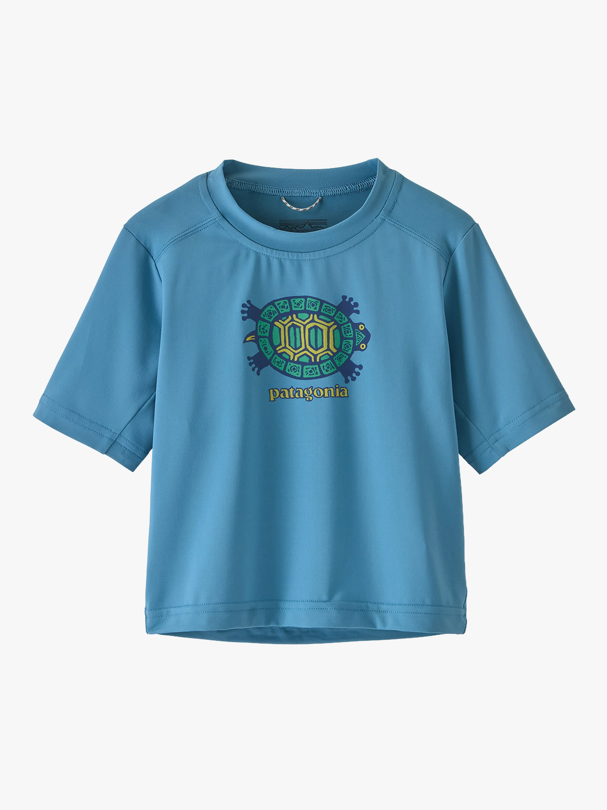 Patagonia Baby Cap Silkweight T-Shirt Island Turtle / Shore Blue