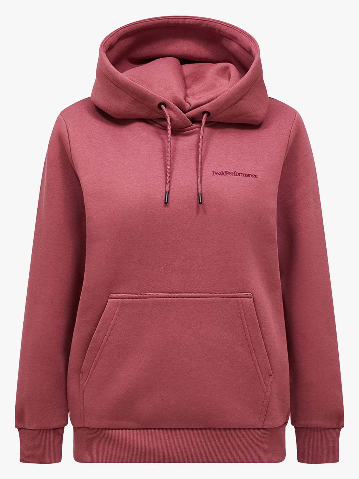 Peak Performance Original Small Logo Hood Wild Rouge