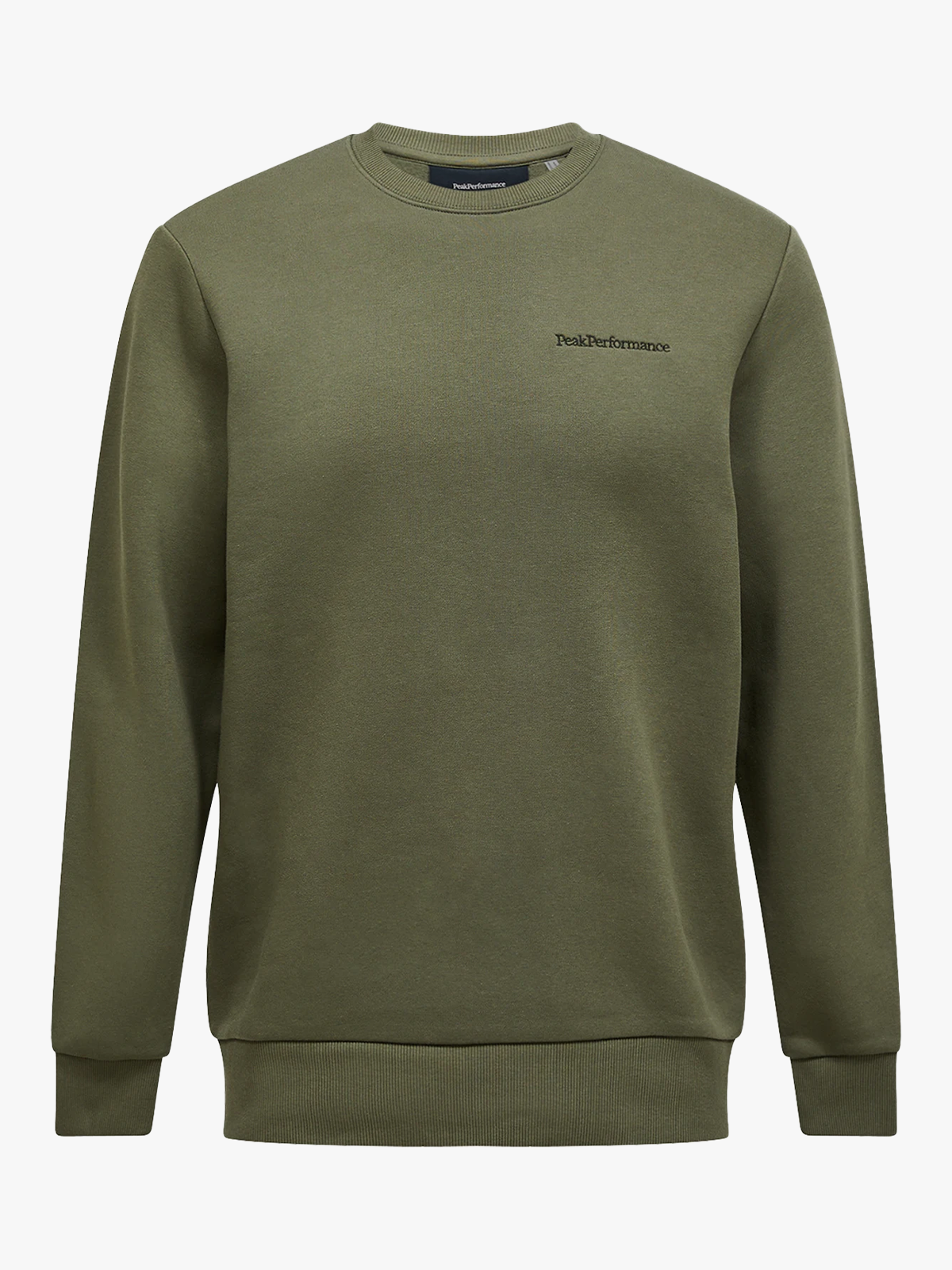 Peak Performance Original Small Logo Crew PINE NEEDLE