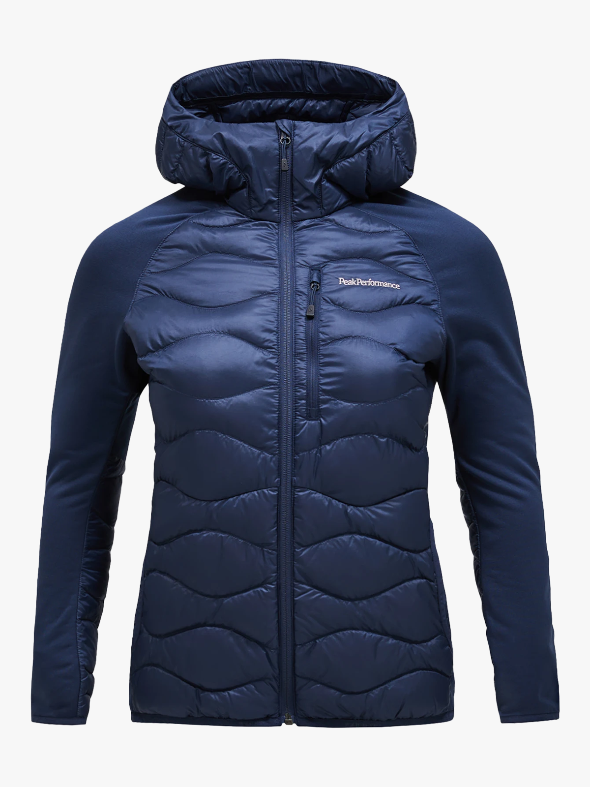 Peak Performance Helium Down Hybrid Hood Women BLUE SHADOW