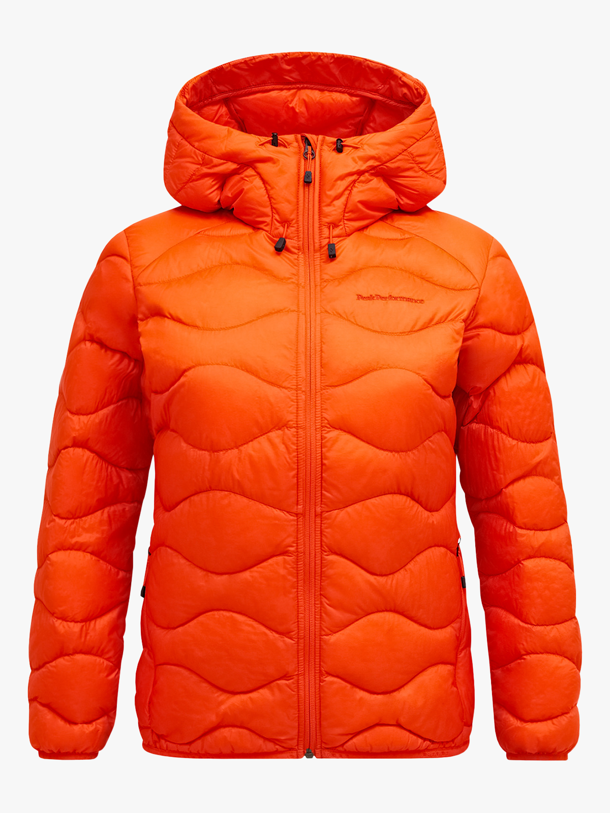 Peak Performance Helium Down Hood Jacket Women Solar Burst