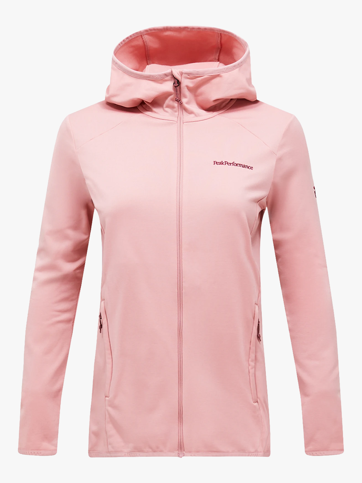 Peak Performance Light Zip Hood Warm Blush