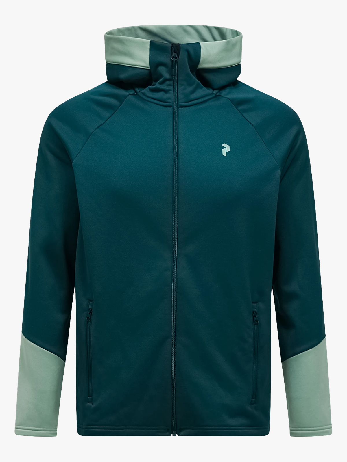 Peak Performance Rider Essentials Zip Hood Ponderosa Pine / Green Valley