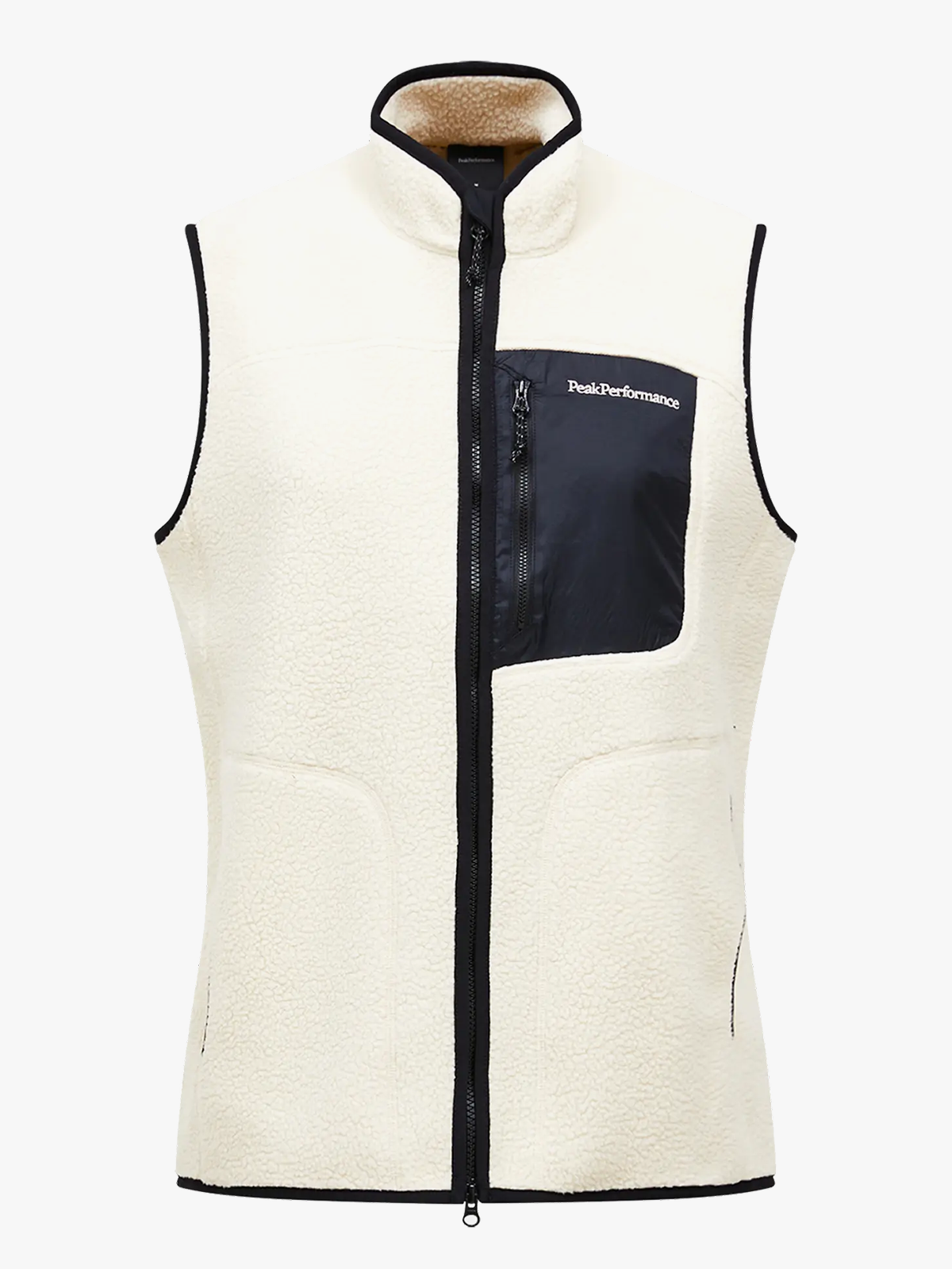 Peak Performance NatureRush Pile Vest Men Sand Fog / Black