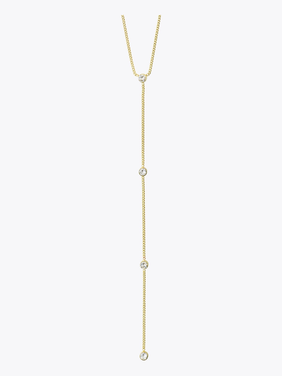 Pilgrim Root Y-Necklace Gull
