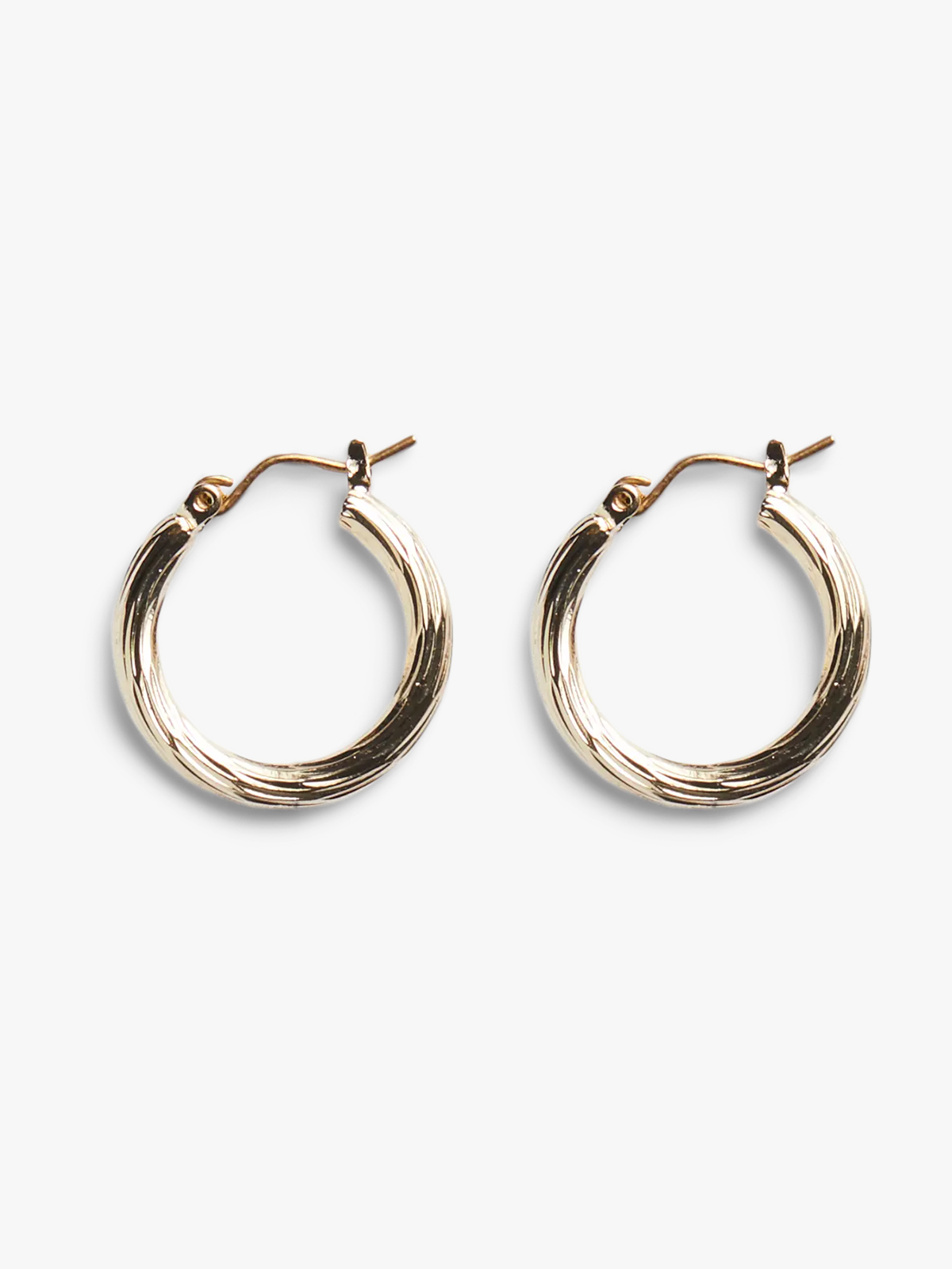 Pieces Tulle Hoop Earrings Plated FP Gold Colour