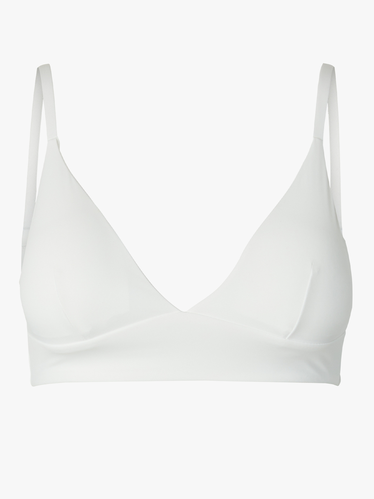 Pieces Namee Triangle Bra Bright White