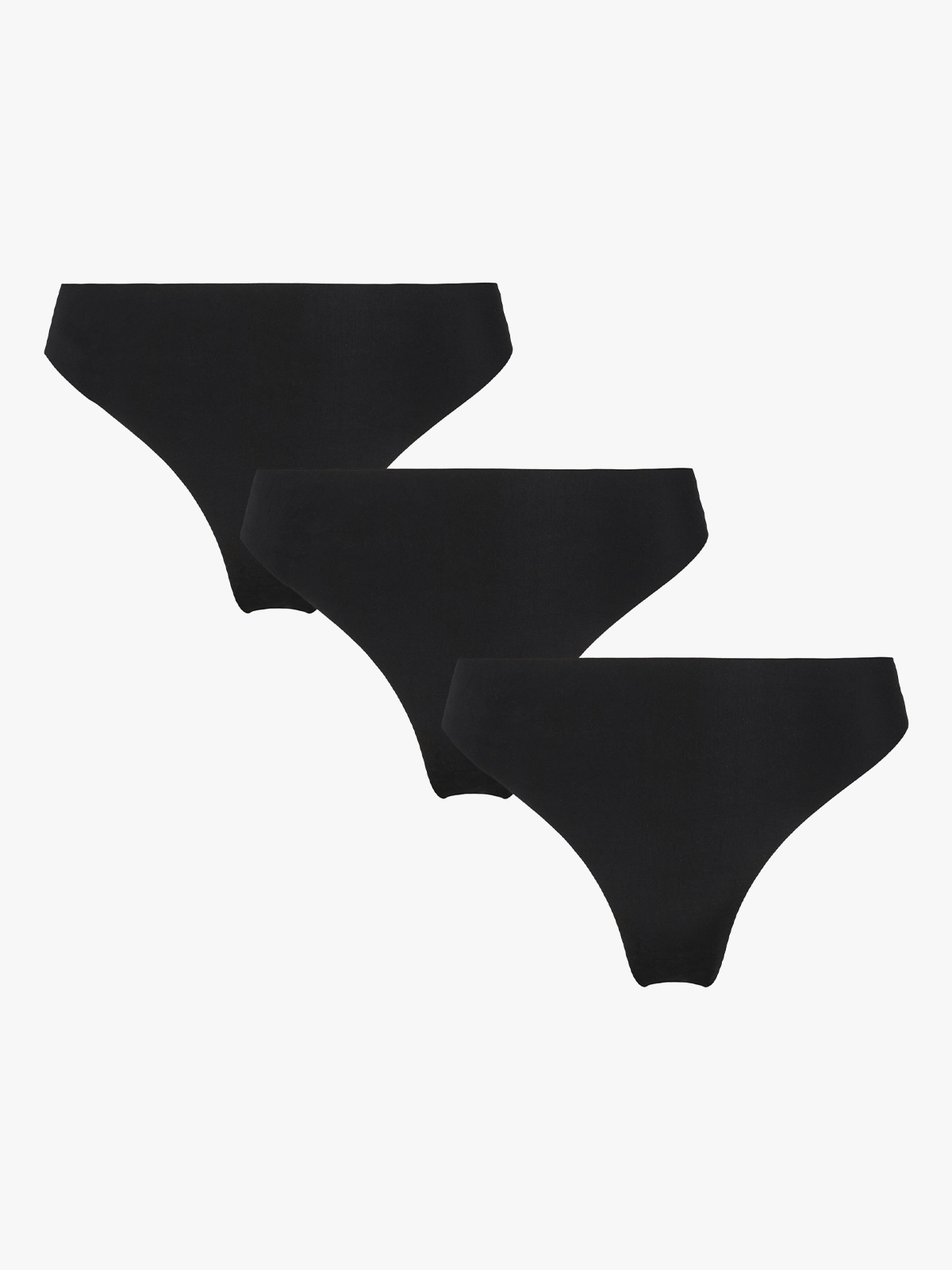 Pieces Namee Thong 3-Pack Black