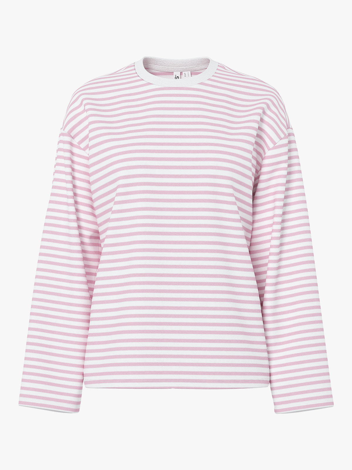 Pieces Sadie Long Sleeve Top Bright White Rose