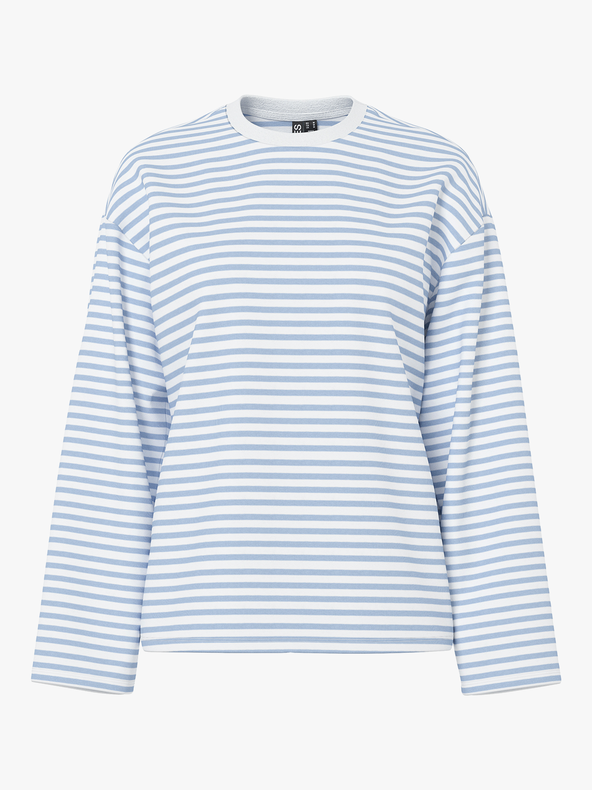 Pieces Sadie Long Sleeve Top Cloud Dancer CBlue