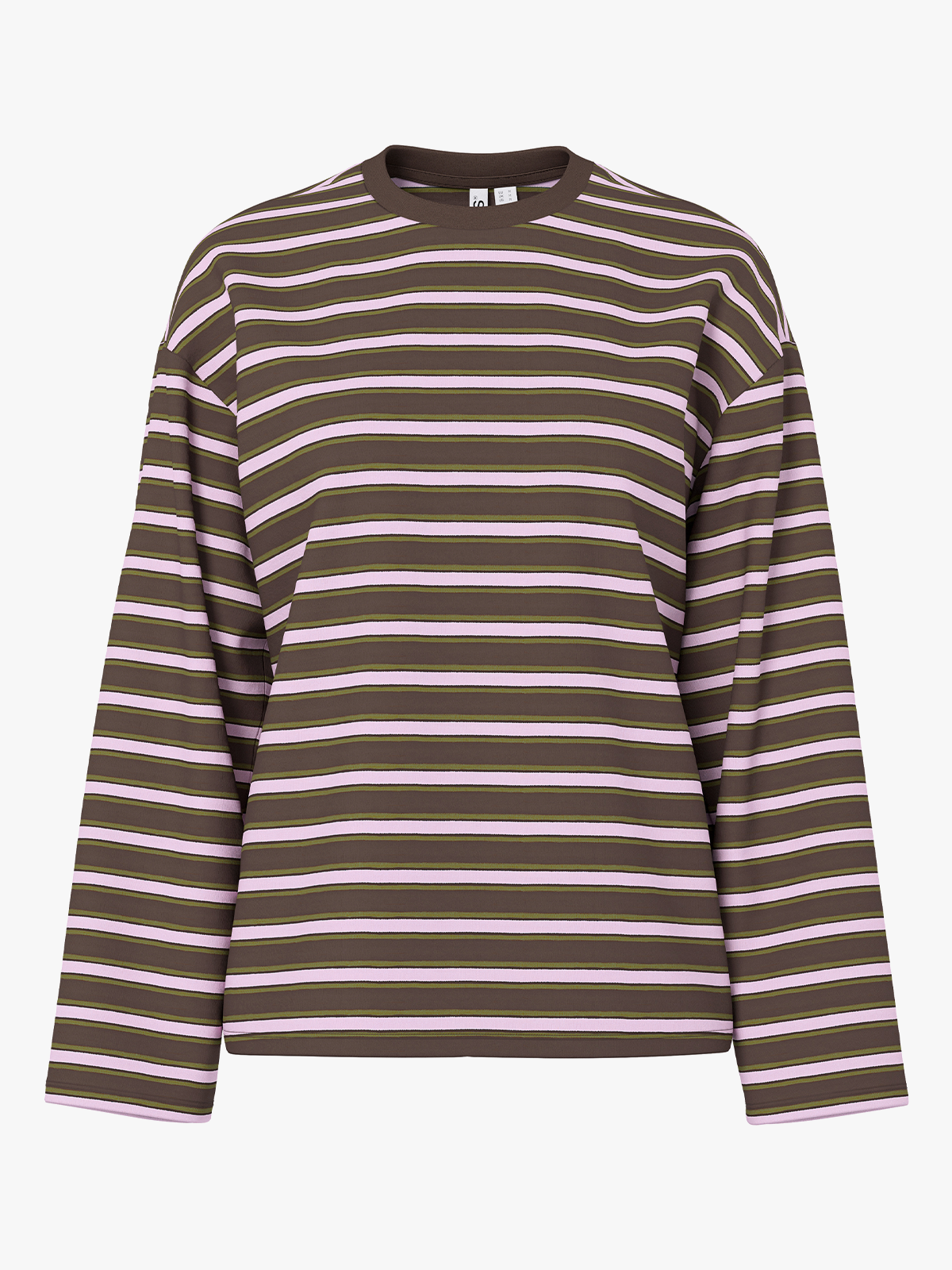 Pieces Sadie Long Sleeve Top Brun