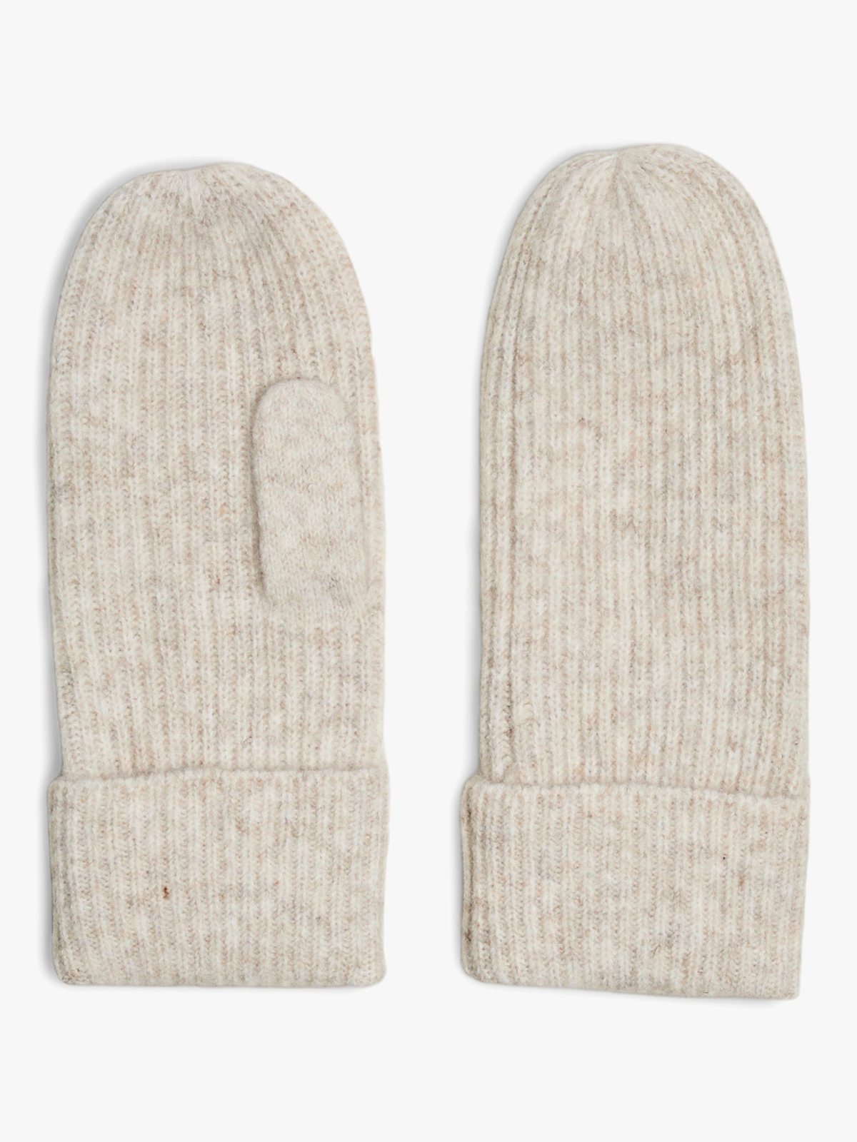 Pieces Moella Mittens Whitecap Gray Melange