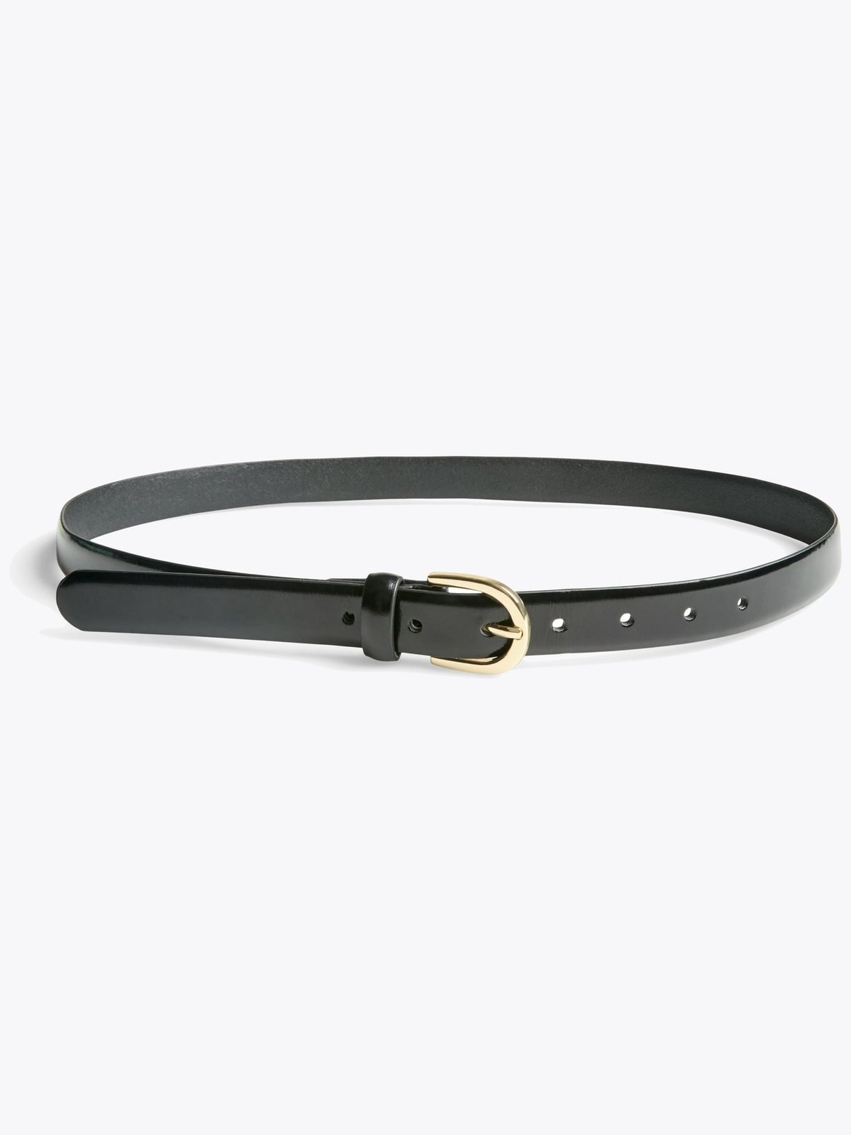 Pieces Estina Leather Jeans Belt Black Gold