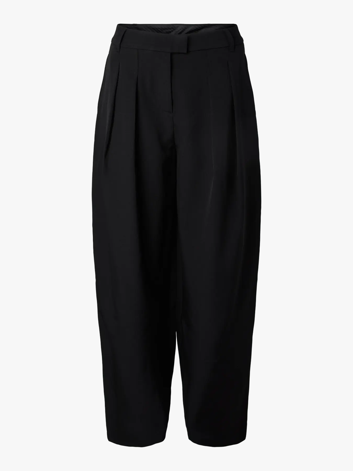 Pieces Olivia Mid Waist Barrel Pant Black
