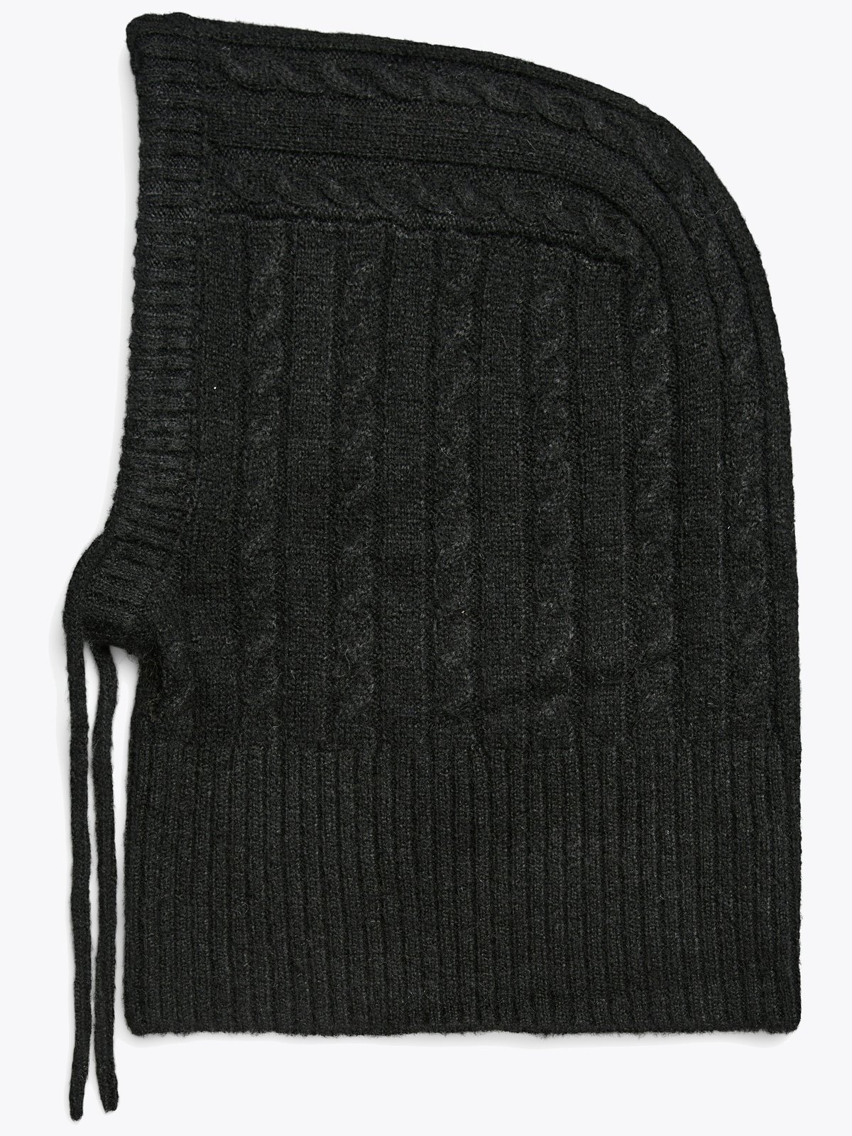 Pieces Nambi Cable Balaclava Black