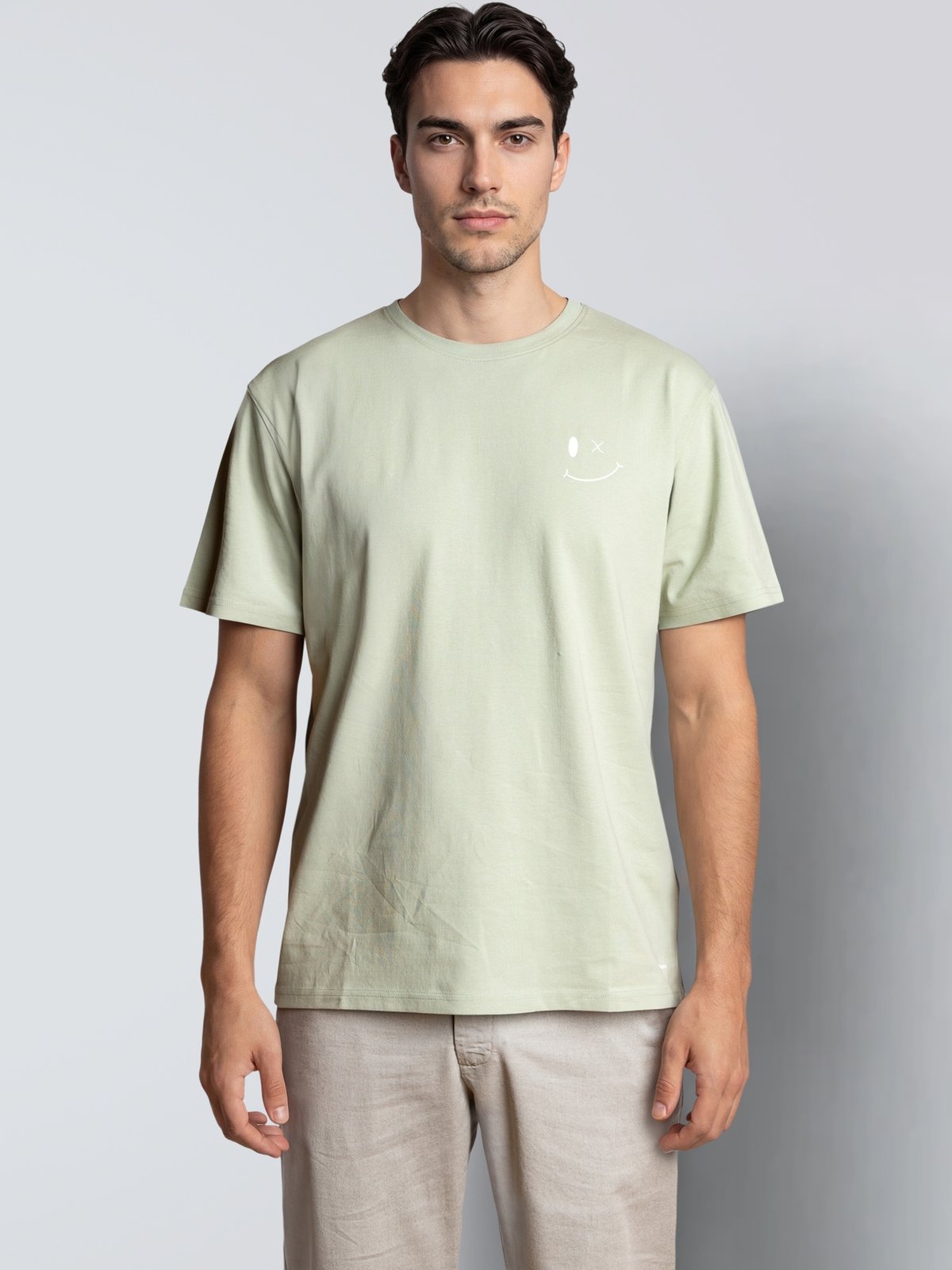 CLEAN CUT COPENHAGEN Patrick Organic Tee Desert sage