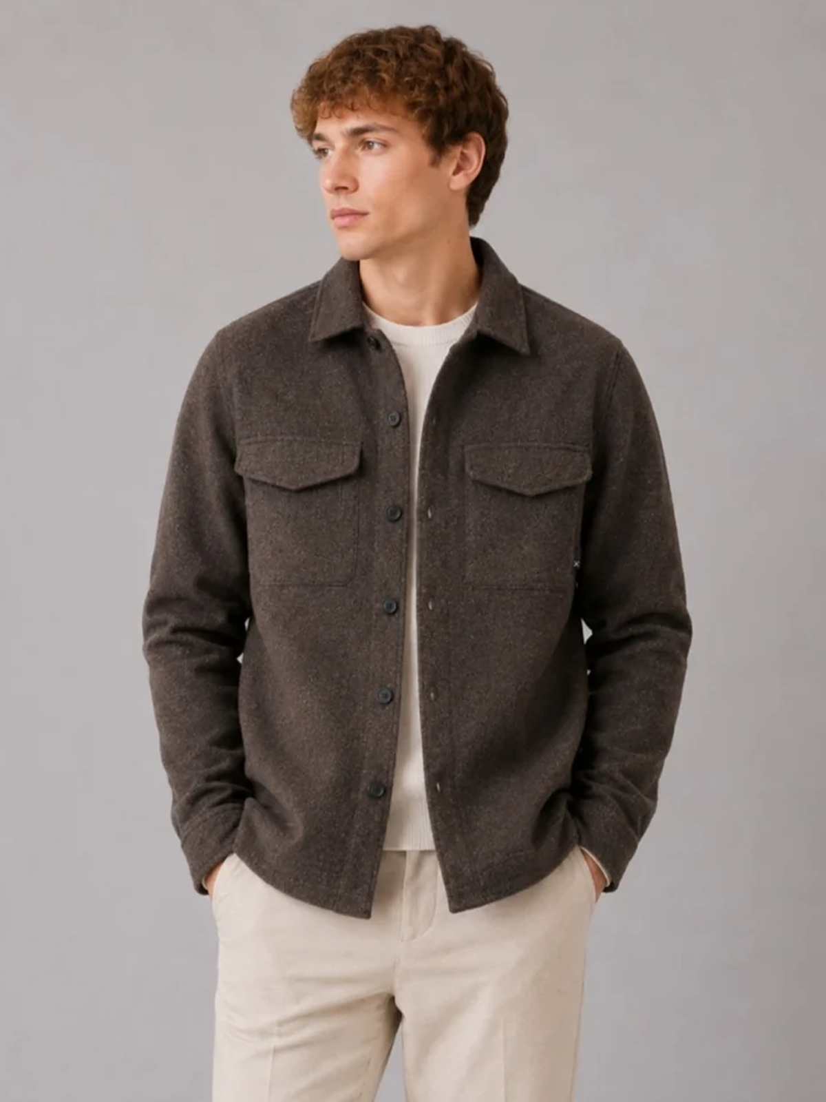 Clean Cut Copenhagen Ditlev Overshirt Dark Brown