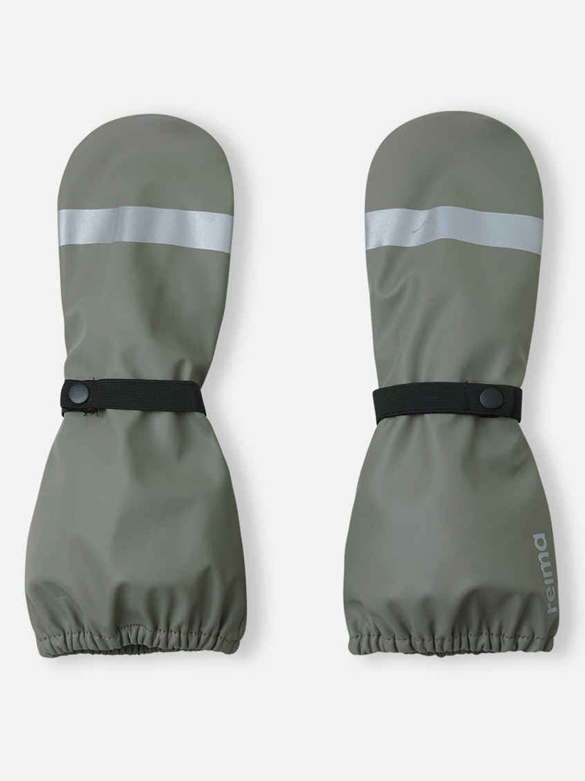 Reima Kura Rain Mittens Greyish Green
