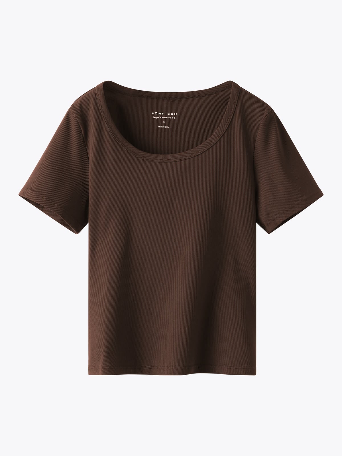 Röhnisch Rib Drymotion Tee Brun