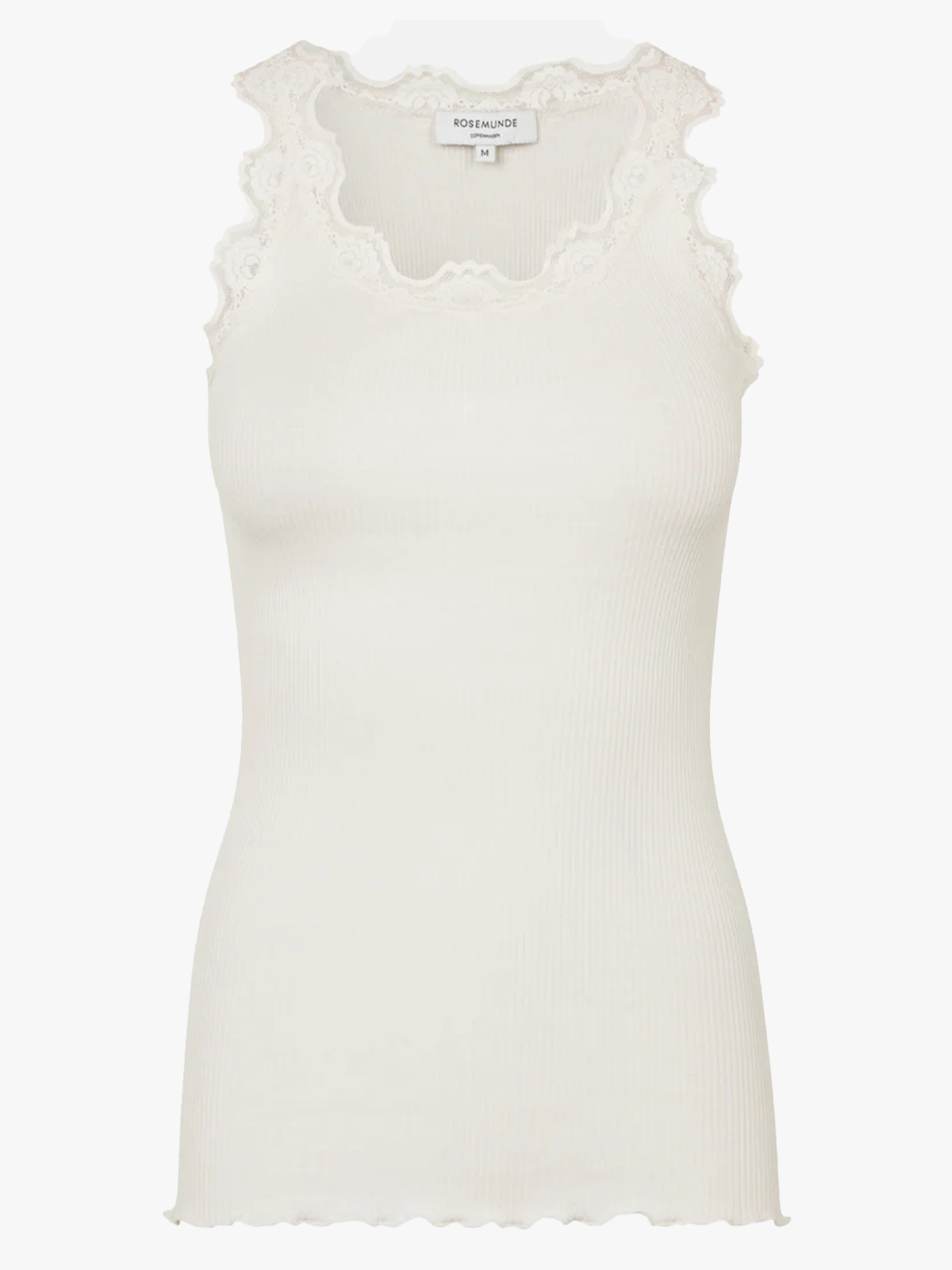 Rosemunde Babette Silk Top With Lace Ivory