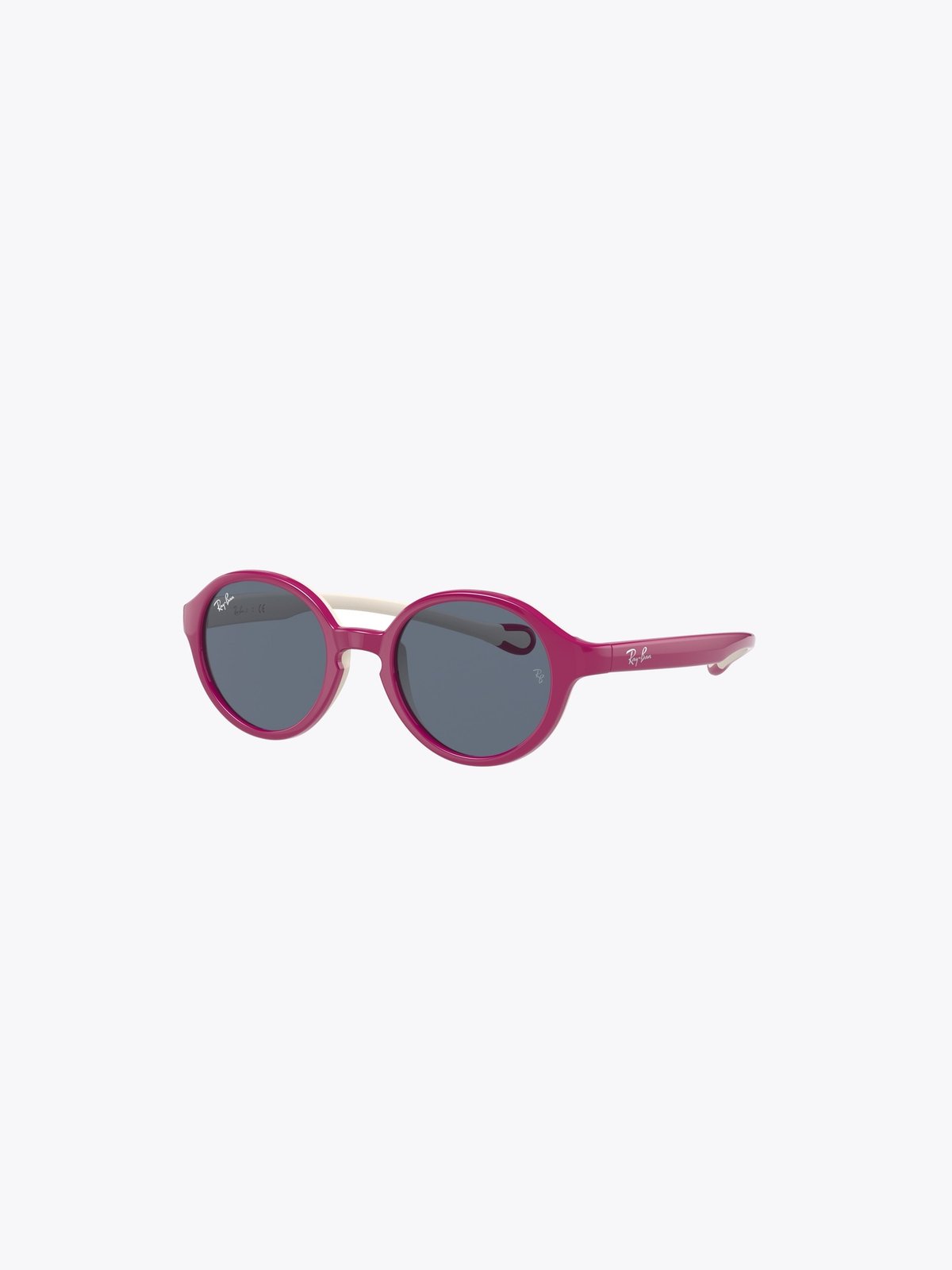 Ray-Ban 0RJ9075S Jr Ramme: Polished Fuxia on Cream / Linser: Dark Grey