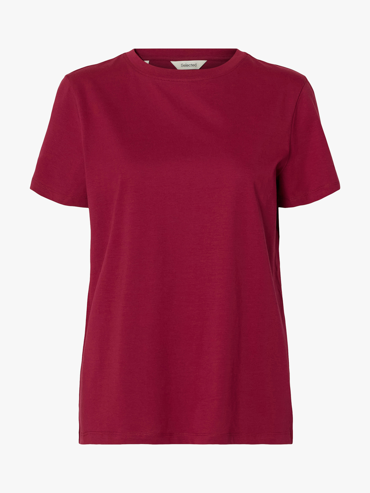 Selected Femme My Essential Short Sleeve O-Neck Tee Anemone