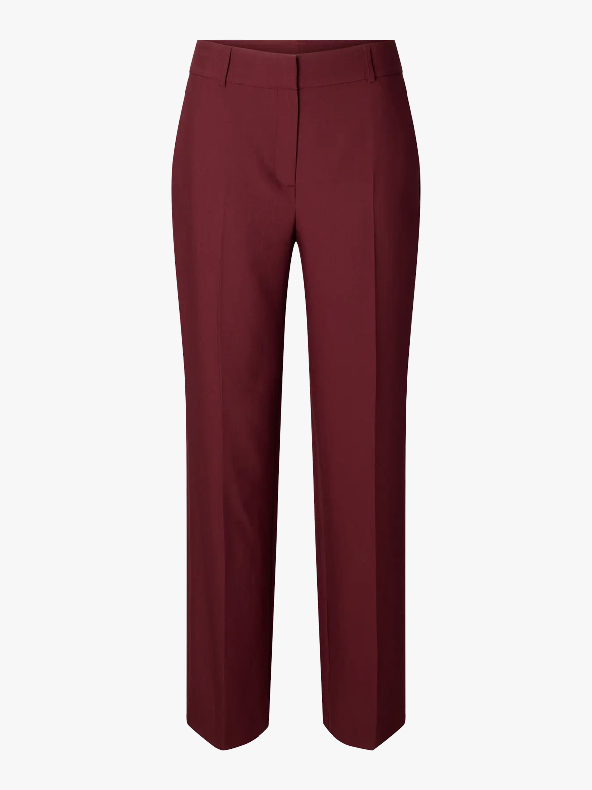 Selected Femme Rita Mid Waist Wide Pant Tawny Port Melange