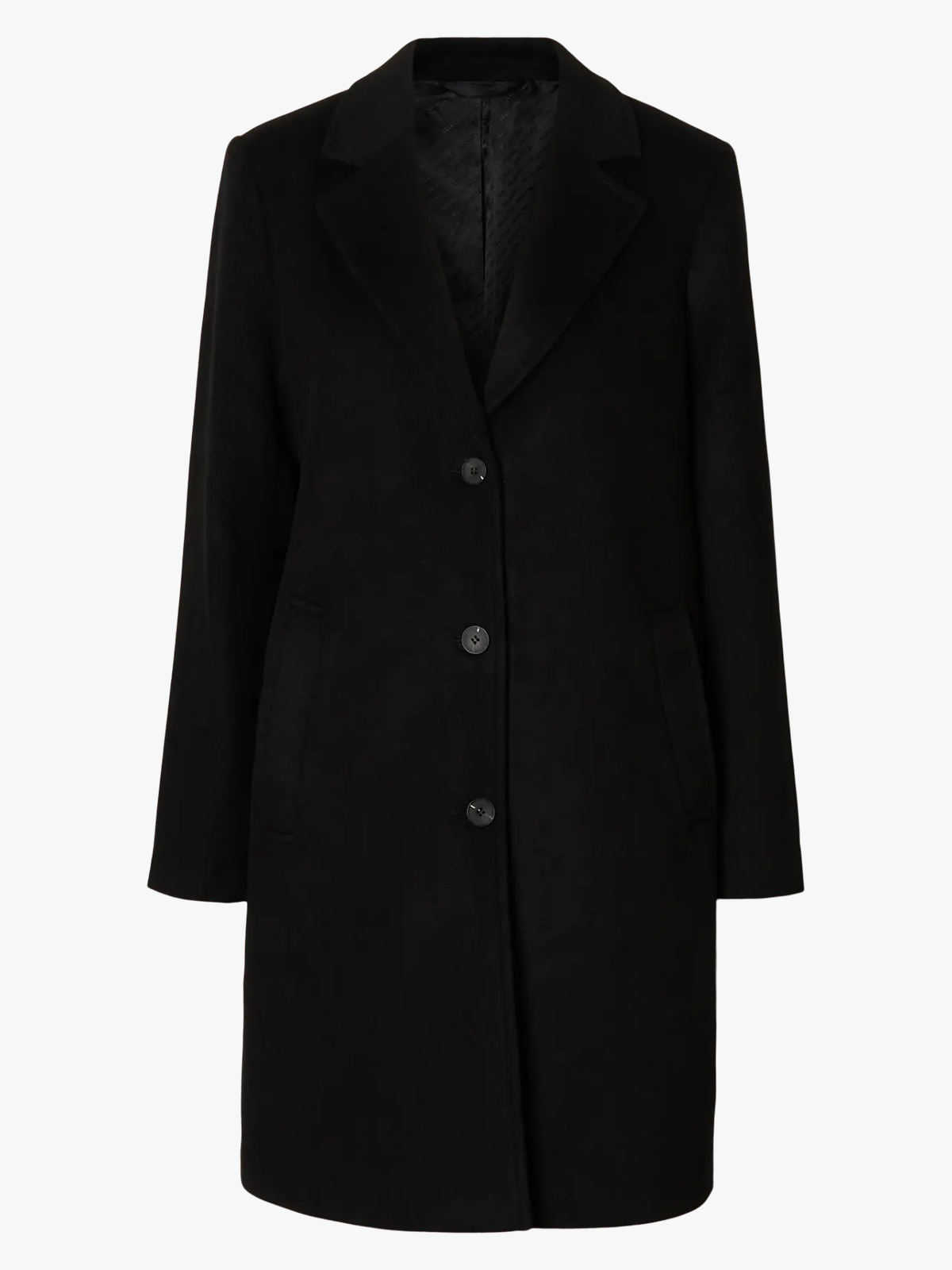 Selected Femme Sasja Lano Coat Black