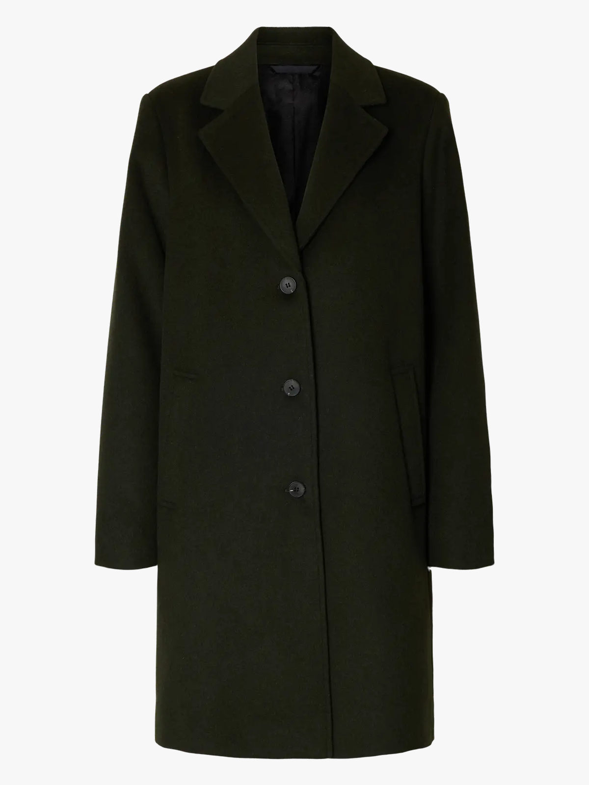 Selected Femme Sasja Lano Coat Deep Depths MELANGE