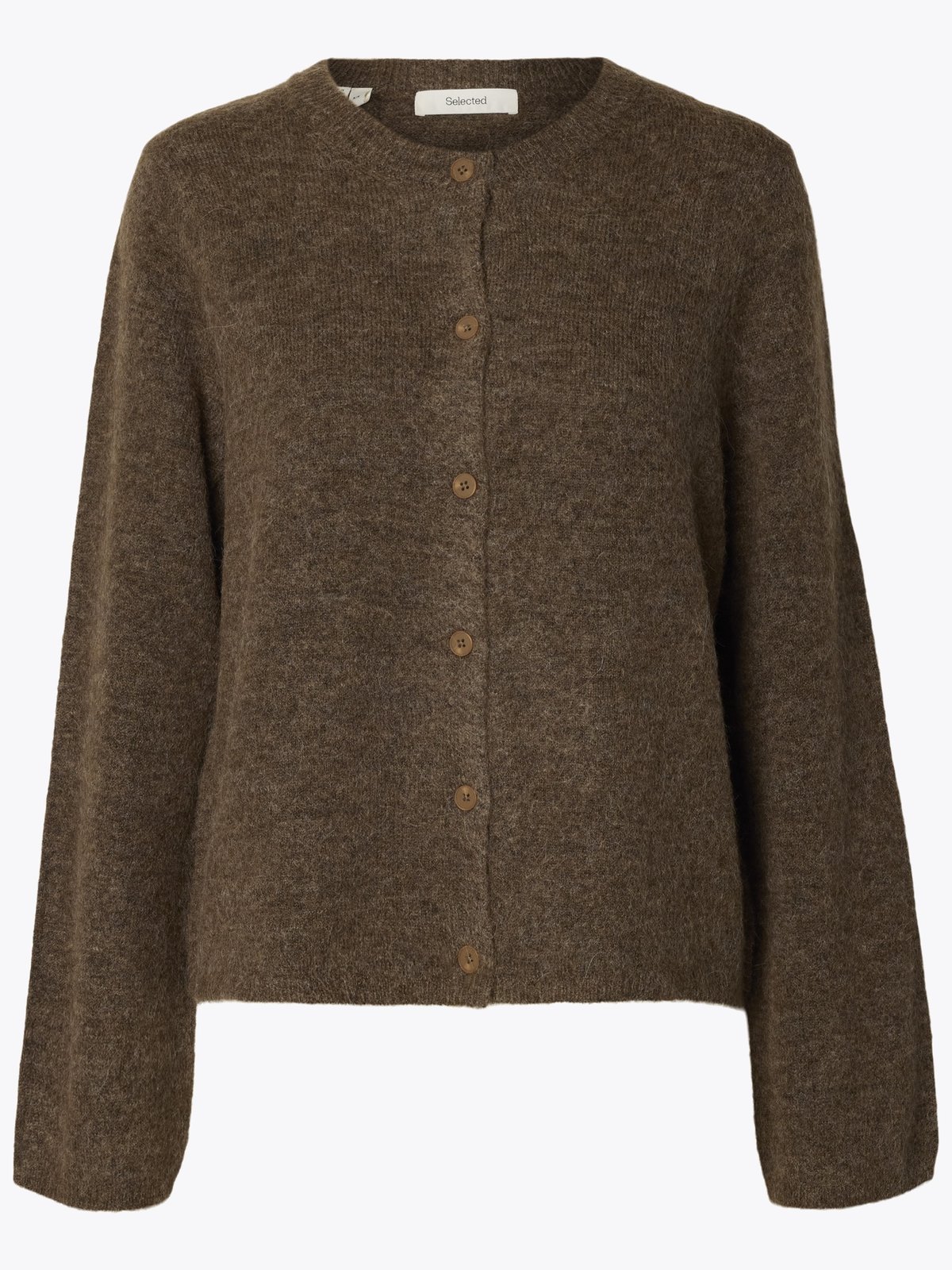 Selected Femme Lulu New Long Sleeve Knit Cardigan Dachsund