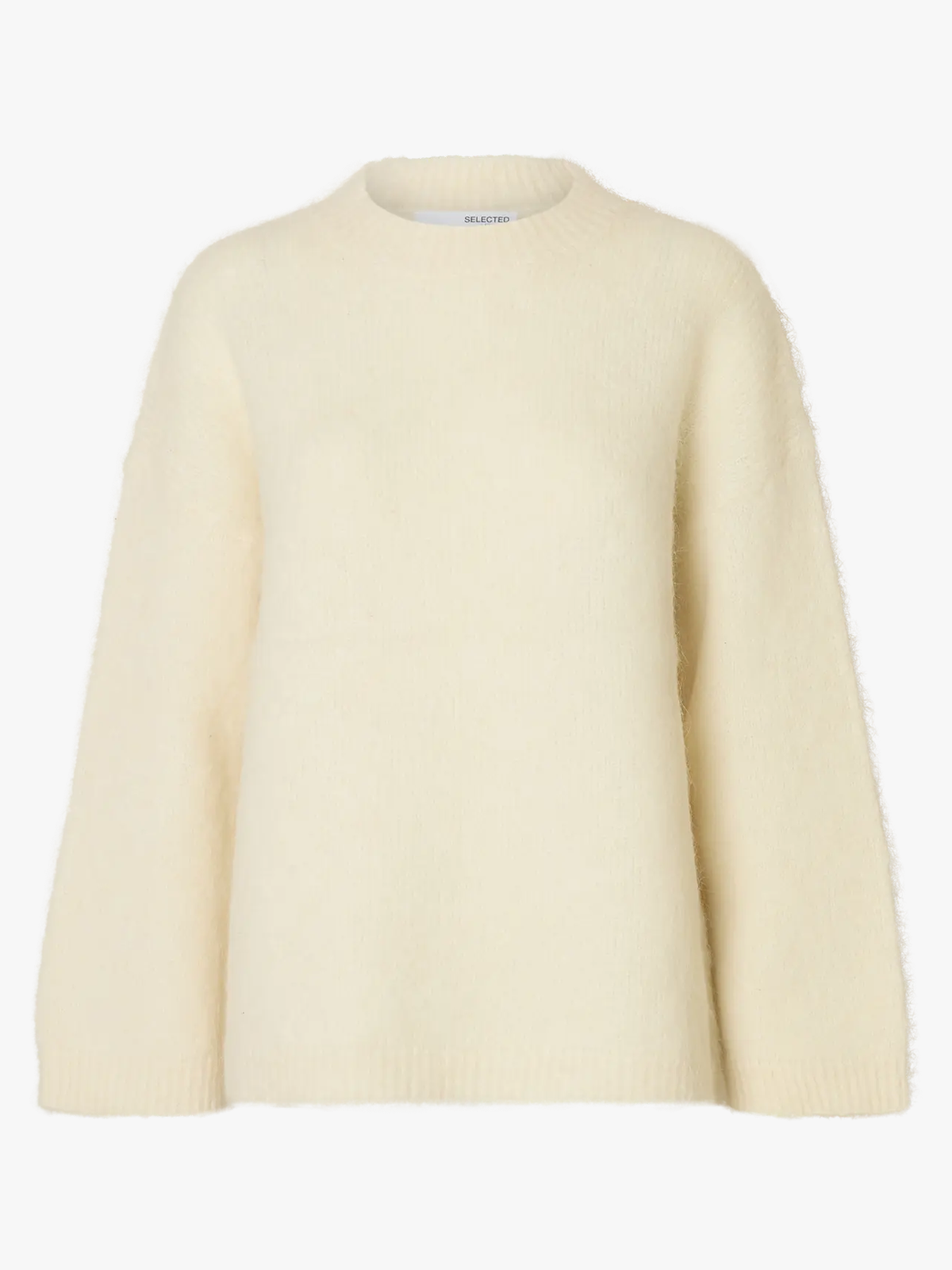 Selected Femme Gabriella Long Sleeve Knit New O-Neck Birch