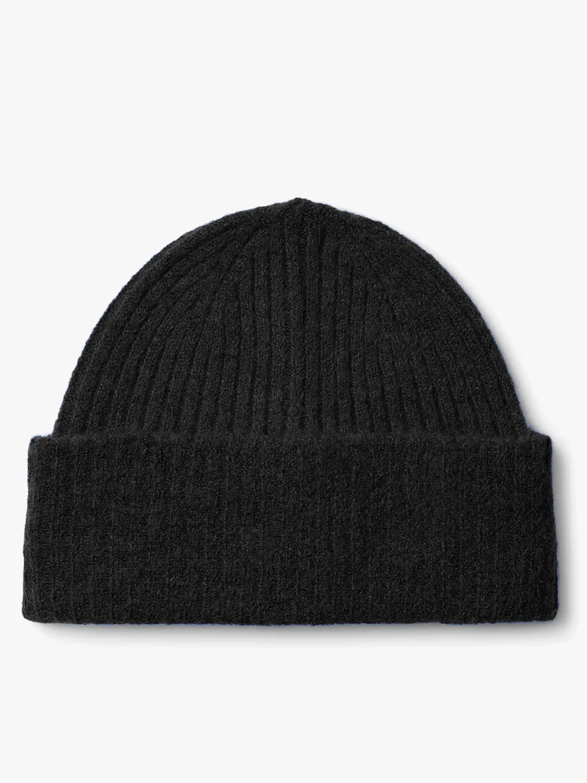 Selected Femme Lulu Lano Knit Beanie Black