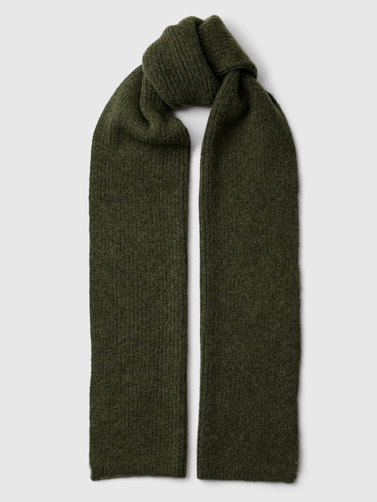 Selected Femme Lulu Lano Narrow Knit Scarf Kalamata MELANGE