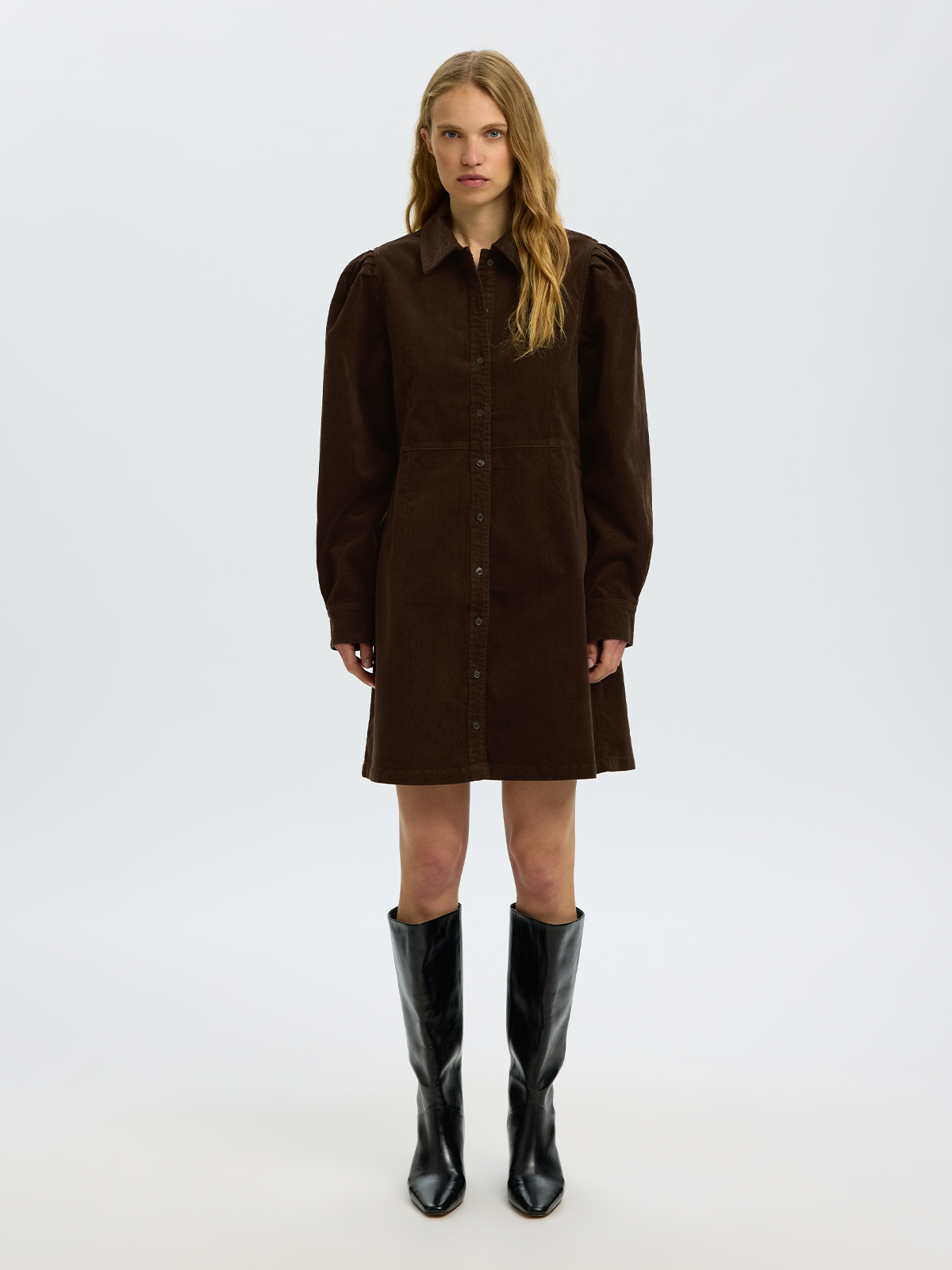 Selected Femme Runa Short Corduroy Dress Delicioso