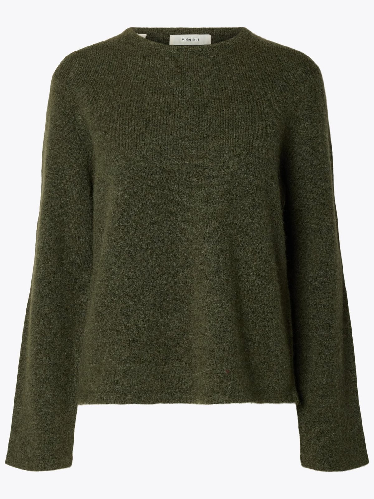 Selected Femme Lulu New Long Sleeve Knit O-Neck Kalamata
