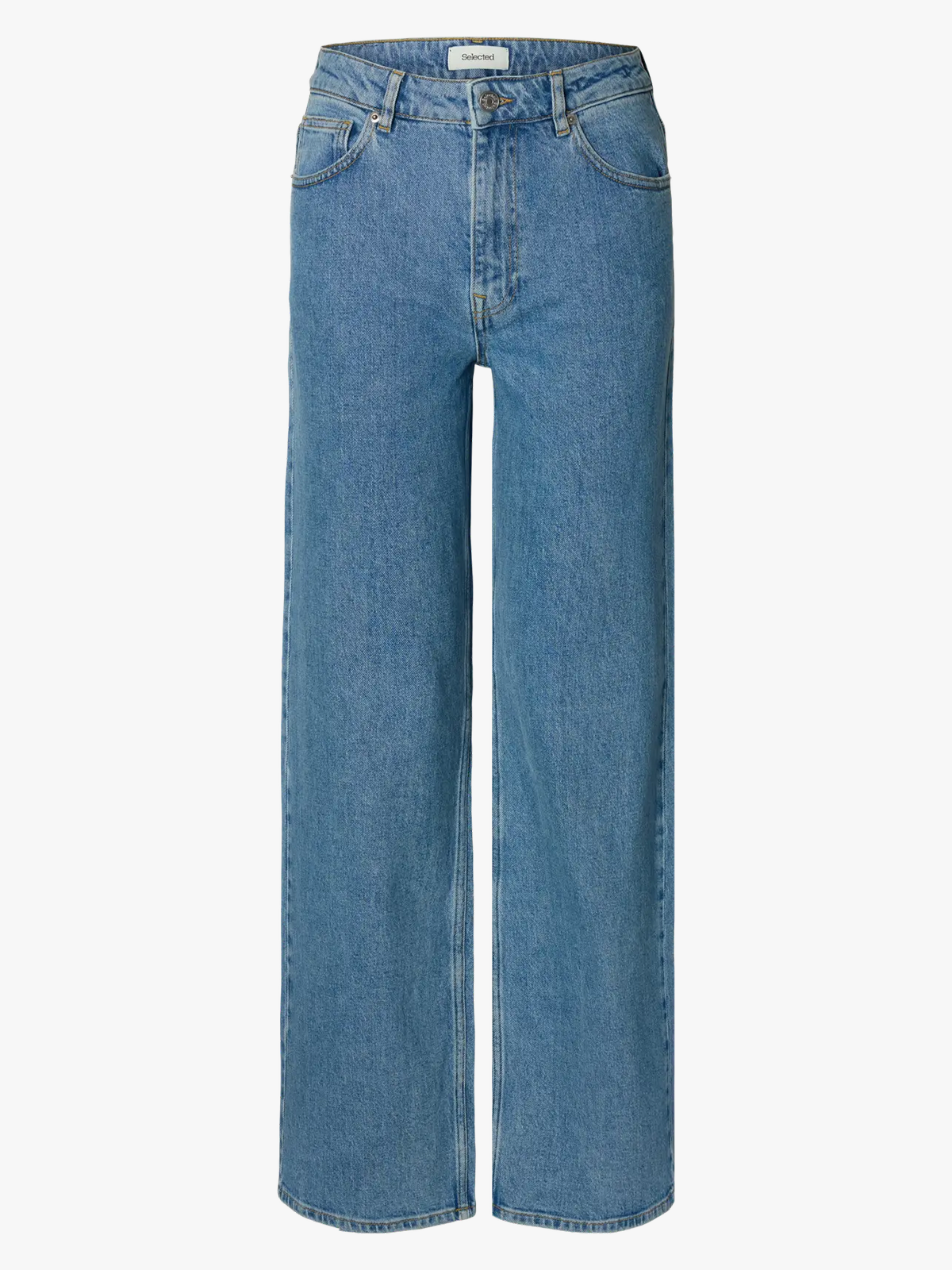 Selected Femme Wide Bea Kori High Waist Jeans Light Blue Denim